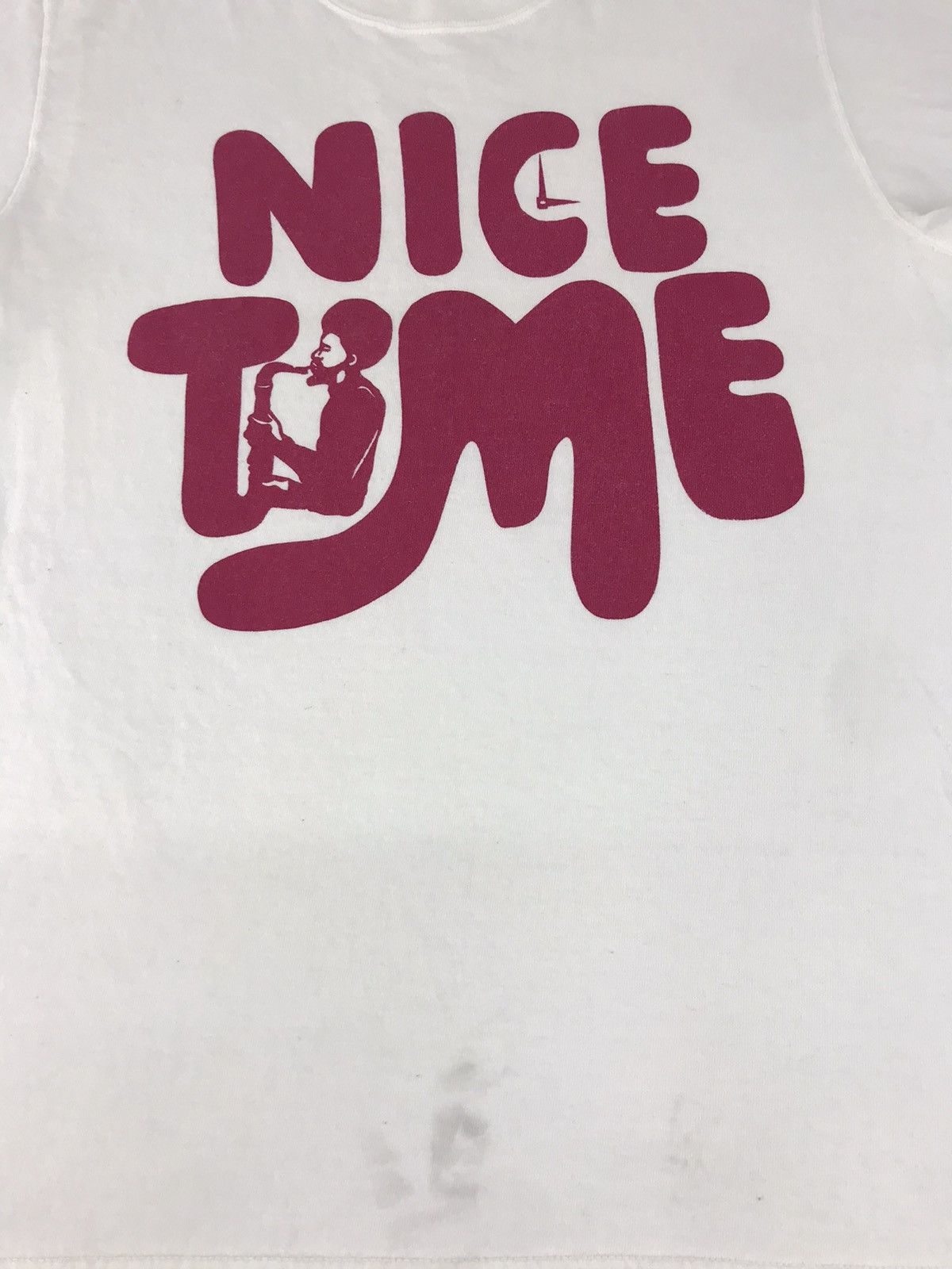 Japanese Brand × Vintage Vintage Soul Mania Nice Time Daily Lifestyle Tee Spell Out Size US S / EU 44-46 / 1 - 9 Thumbnail