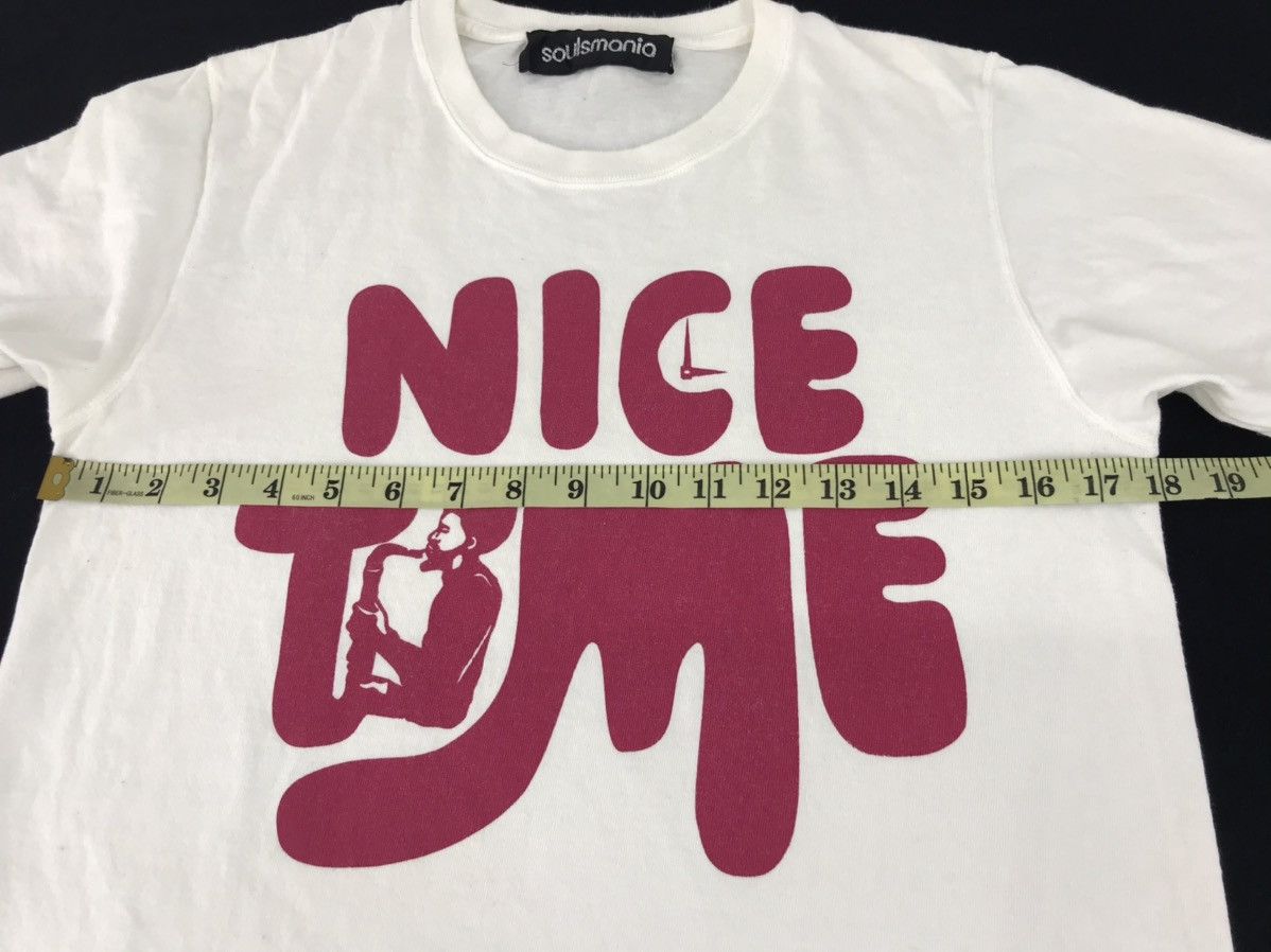 Japanese Brand × Vintage Vintage Soul Mania Nice Time Daily Lifestyle Tee Spell Out Size US S / EU 44-46 / 1 - 6 Thumbnail