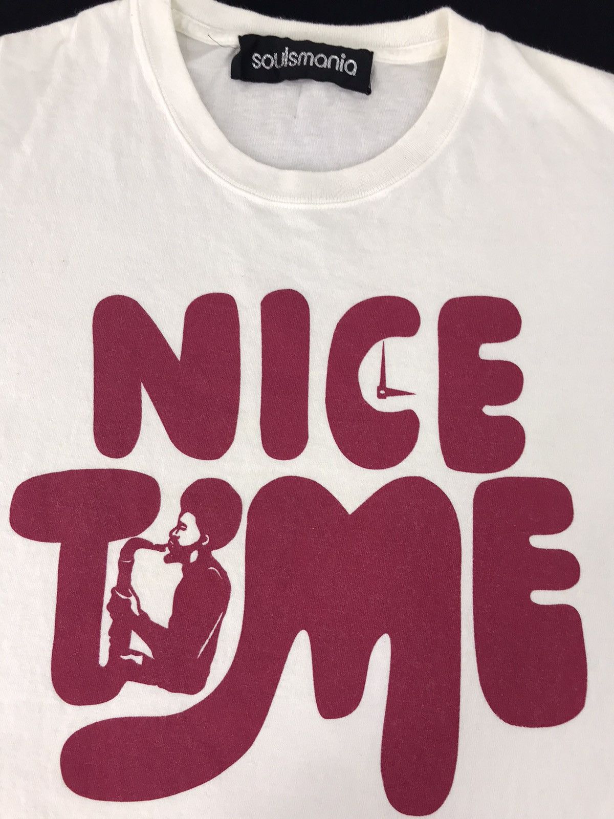 Japanese Brand × Vintage Vintage Soul Mania Nice Time Daily Lifestyle Tee Spell Out Size US S / EU 44-46 / 1 - 3 Thumbnail