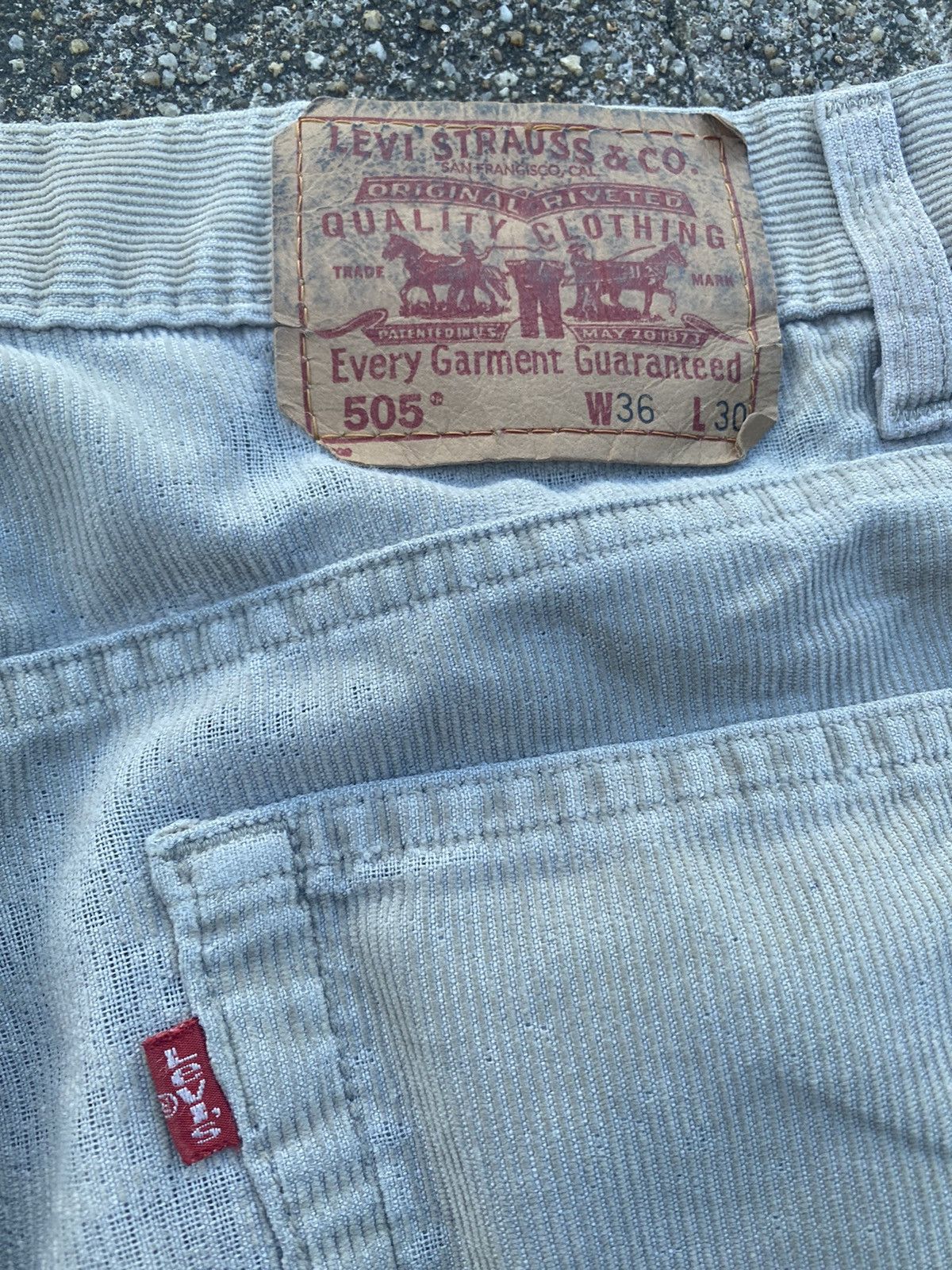 Levi's Vintage Distressed Levis 505 Corduroy Pants Size US 34 / EU 50 - 4 Thumbnail