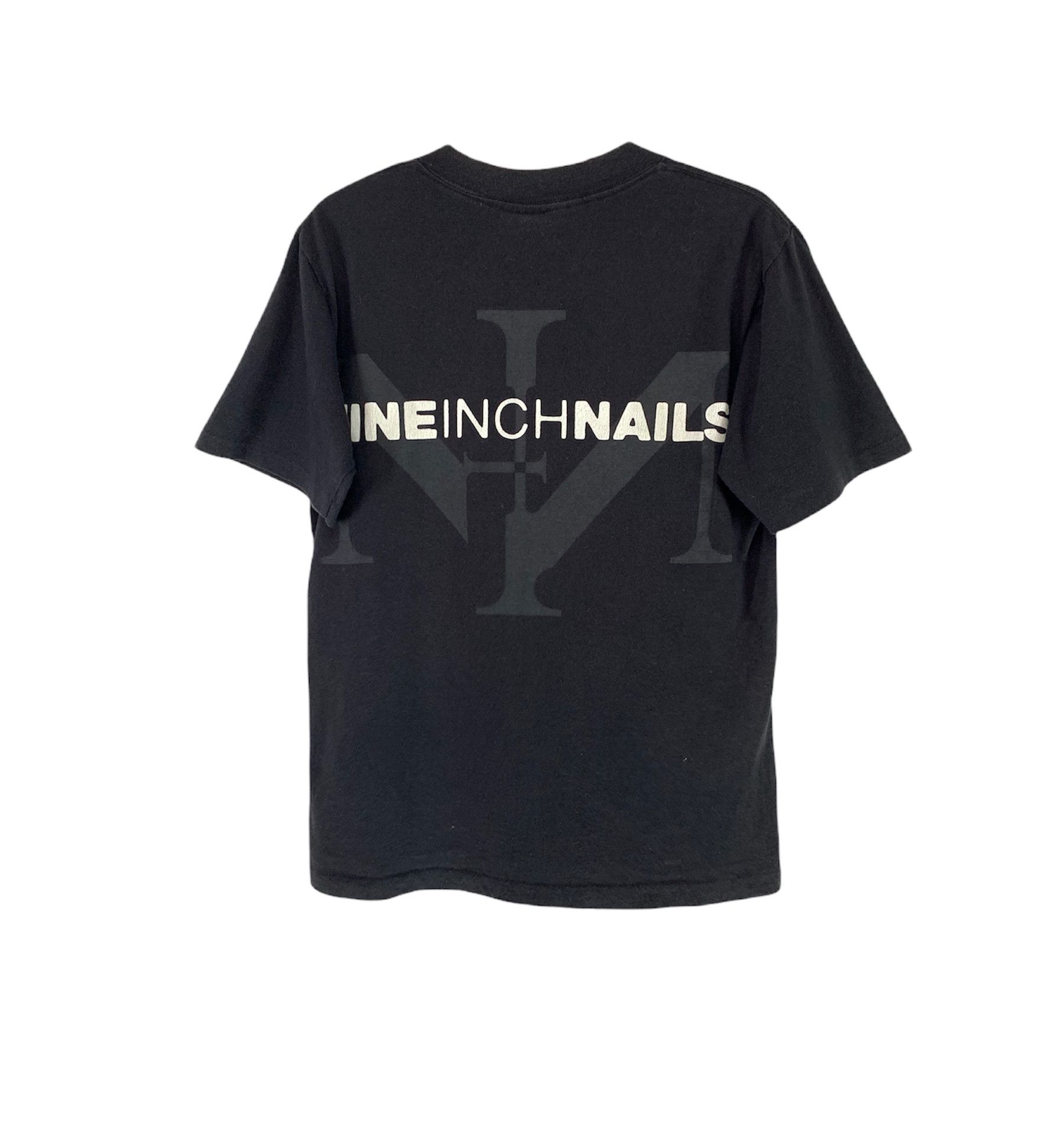 Band Tees × Vintage Nine inch nails NIN spellout bogo vtg 90s tee Size US S / EU 44-46 / 1 - 1 Thumbnail