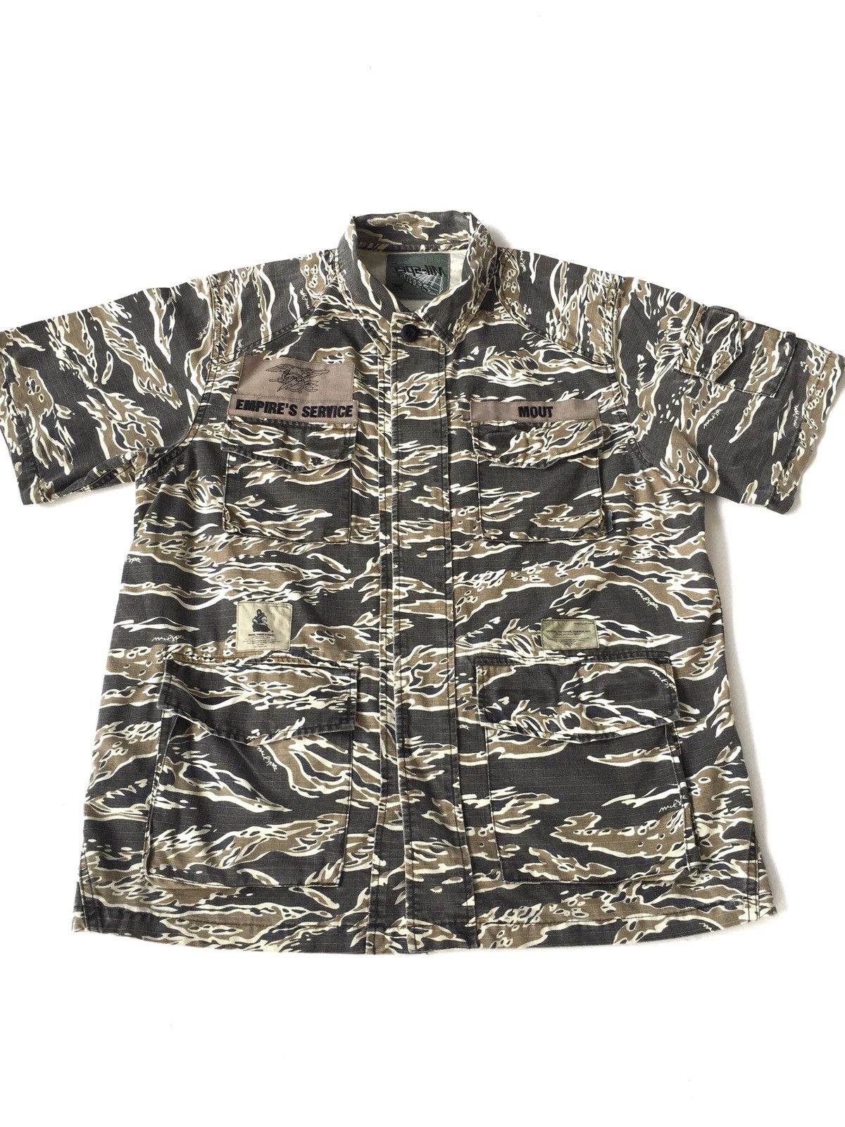 Wtaps SS02 Tiger Stripe Military Shirt Size US L / EU 52-54 / 3 - 3 Thumbnail