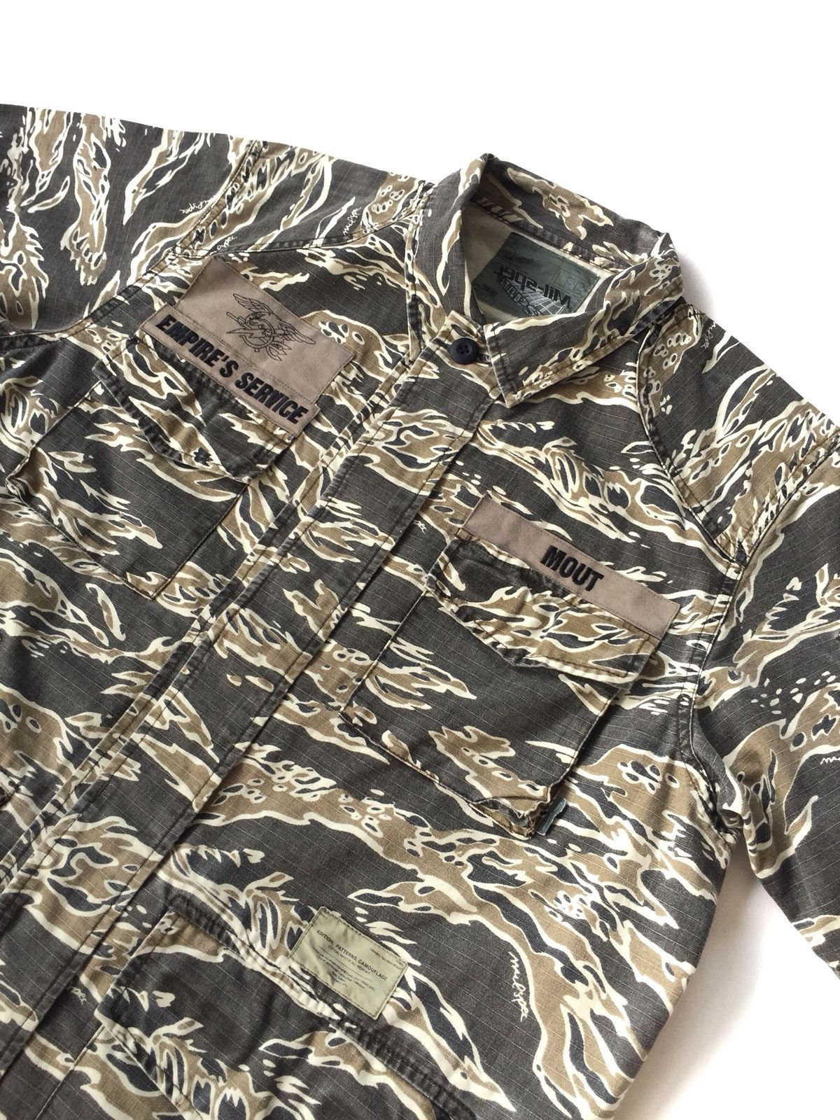 Wtaps SS02 Tiger Stripe Military Shirt Size US L / EU 52-54 / 3 - 2 Thumbnail