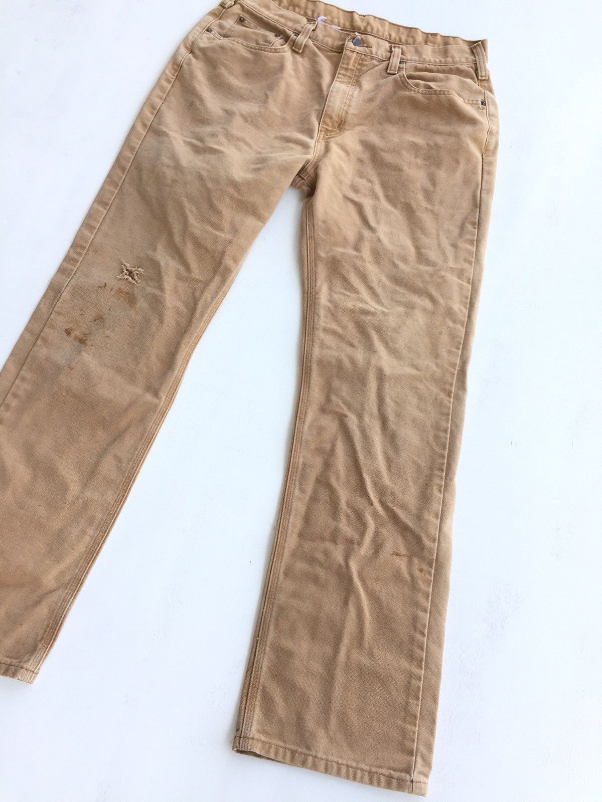 Carhartt × Vintage Baggy Jeans Vintage Carhartt Size US 35 - 3 Thumbnail