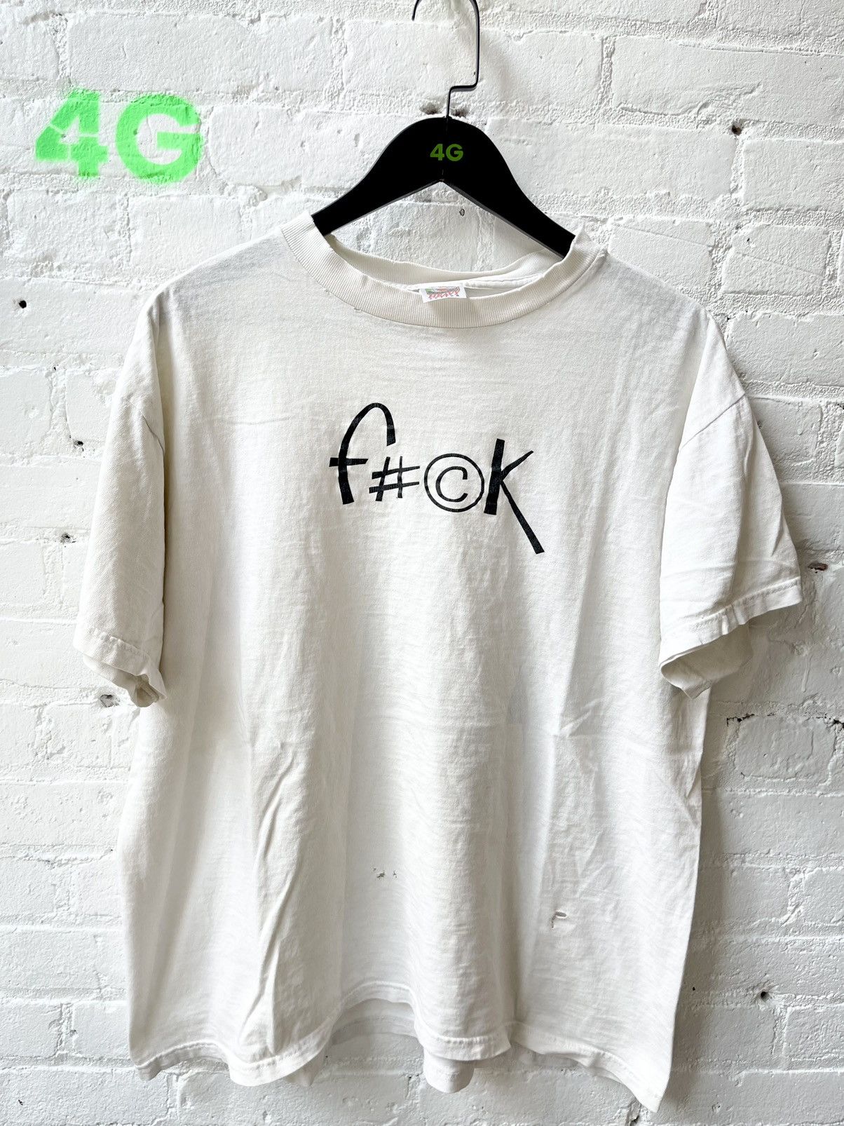 Vintage Vintage 90s THRASHED FUCK SHIRT 4Gseller Size US XL / EU 56 / 4 - 1 Thumbnail