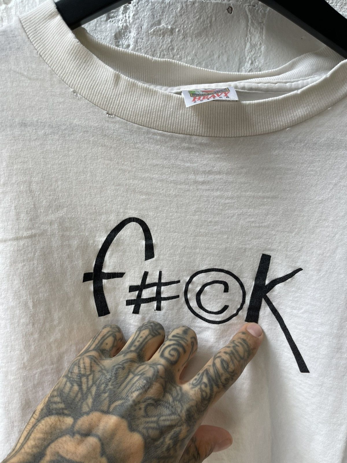 Vintage Vintage 90s THRASHED FUCK SHIRT 4Gseller Size US XL / EU 56 / 4 - 3 Thumbnail