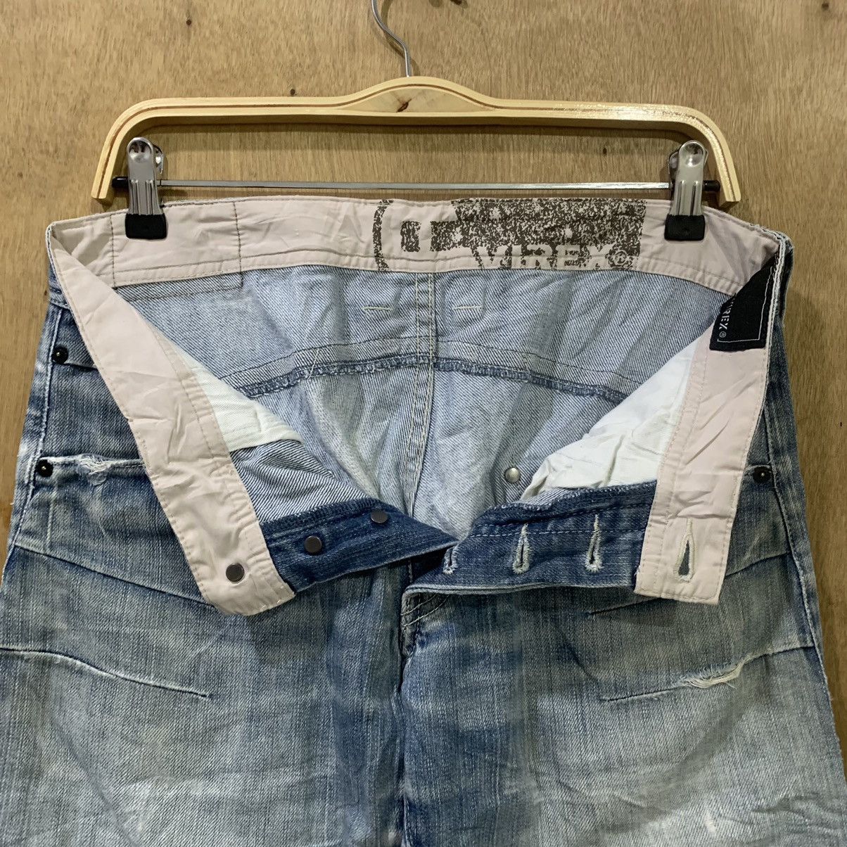 Avirex AVIREX USA Airforce Patchwork Boro Double Knee Denim Jeans Size US 31 - 19 Thumbnail