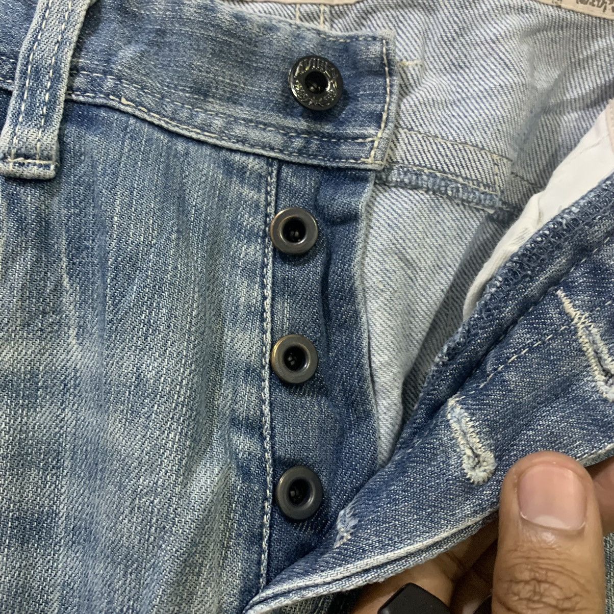 Avirex AVIREX USA Airforce Patchwork Boro Double Knee Denim Jeans Size US 31 - 11 Thumbnail