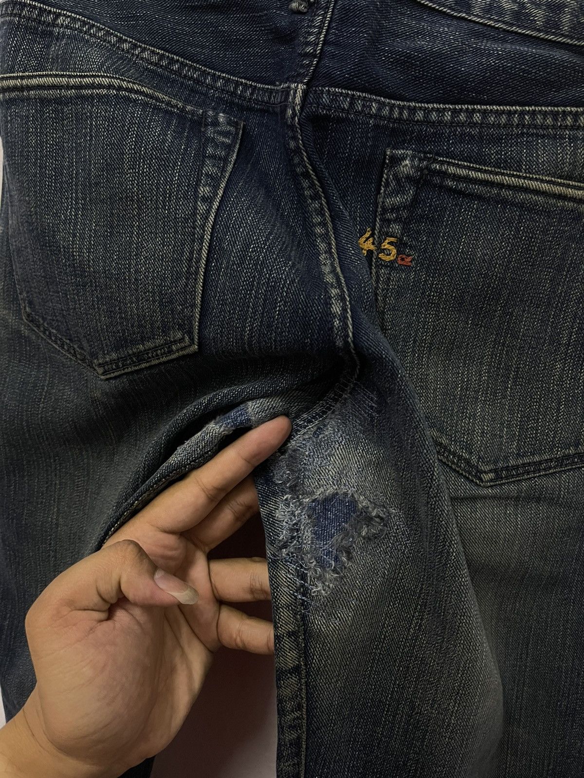 45rpm × Japanese Brand × Vintage Vintage 45 Rpm Denim Jeans Made In Japan Size US 32 / EU 48 - 15 Thumbnail