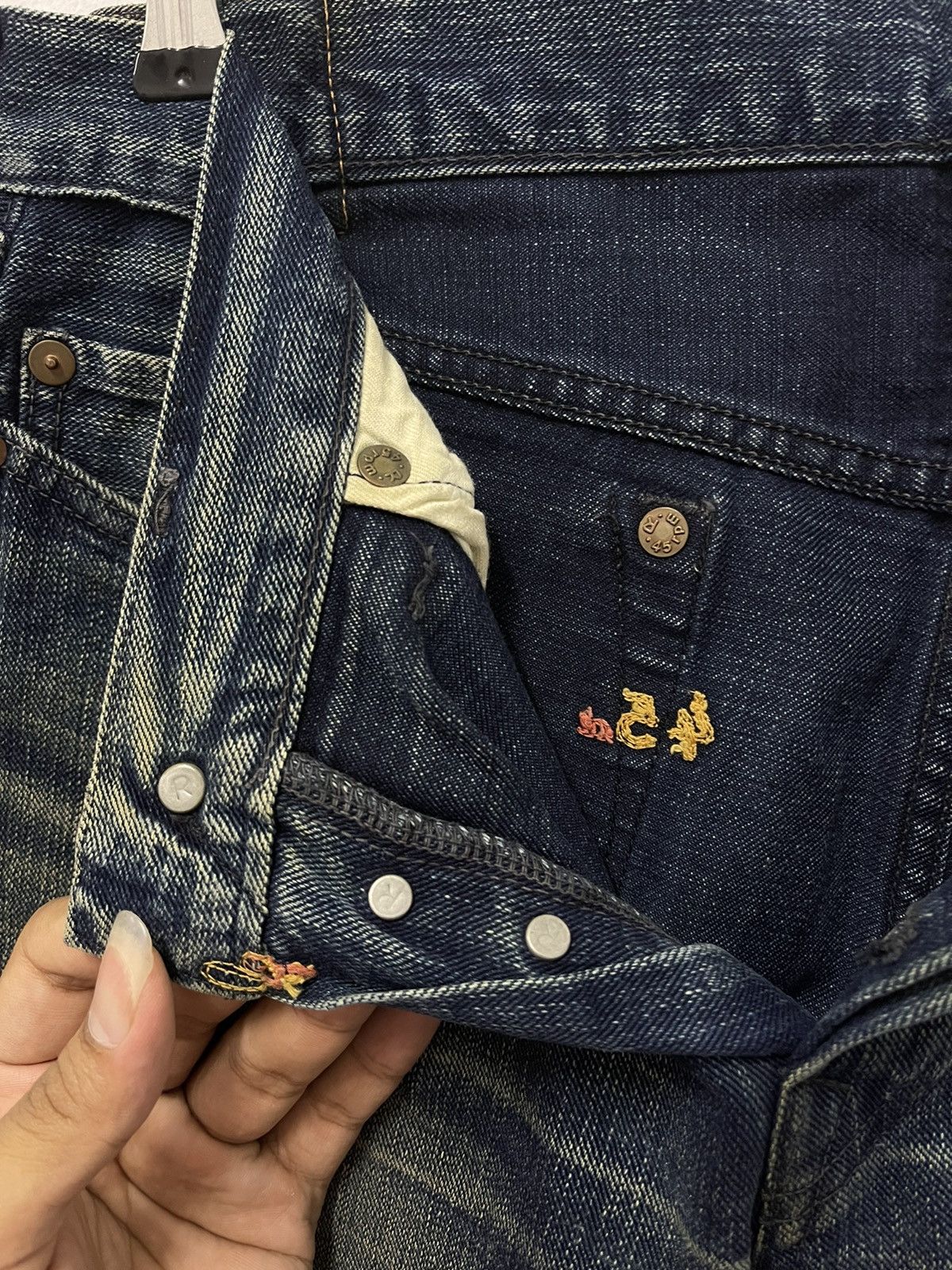 45rpm × Japanese Brand × Vintage Vintage 45 Rpm Denim Jeans Made In Japan Size US 32 / EU 48 - 17 Thumbnail