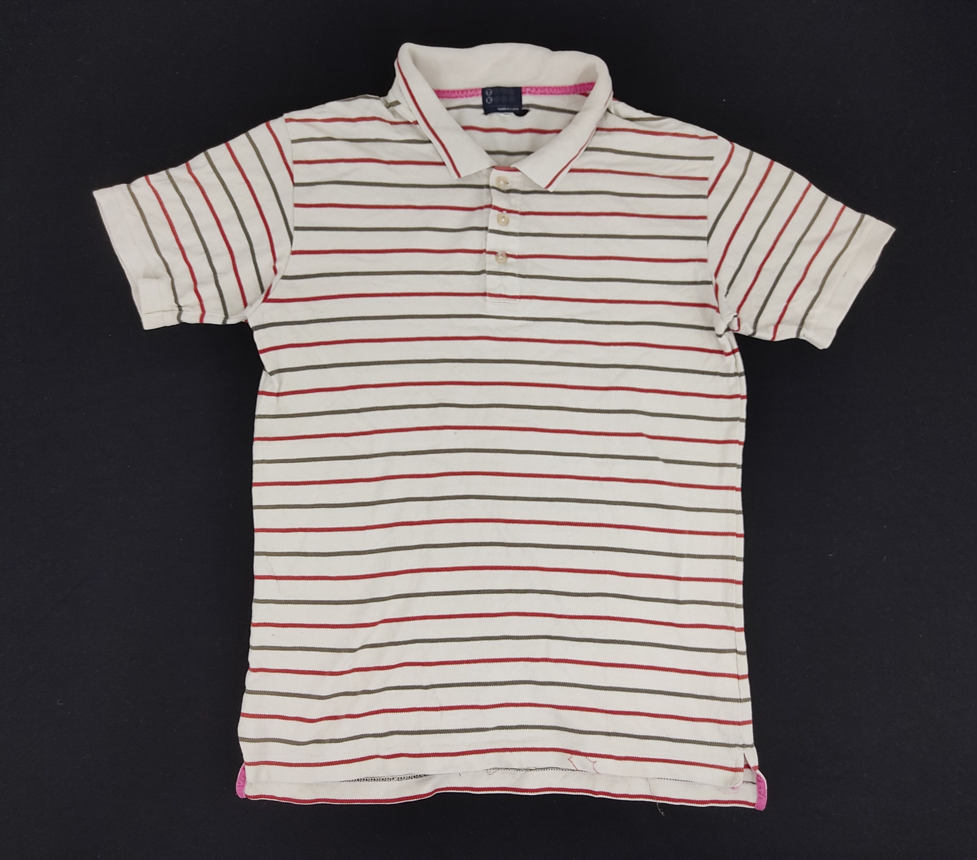 Takeo Kikuchi TK Takeo Kikuchi Polo Tee T-shirt Striped Design Size US S / EU 44-46 / 1 - 1 Thumbnail