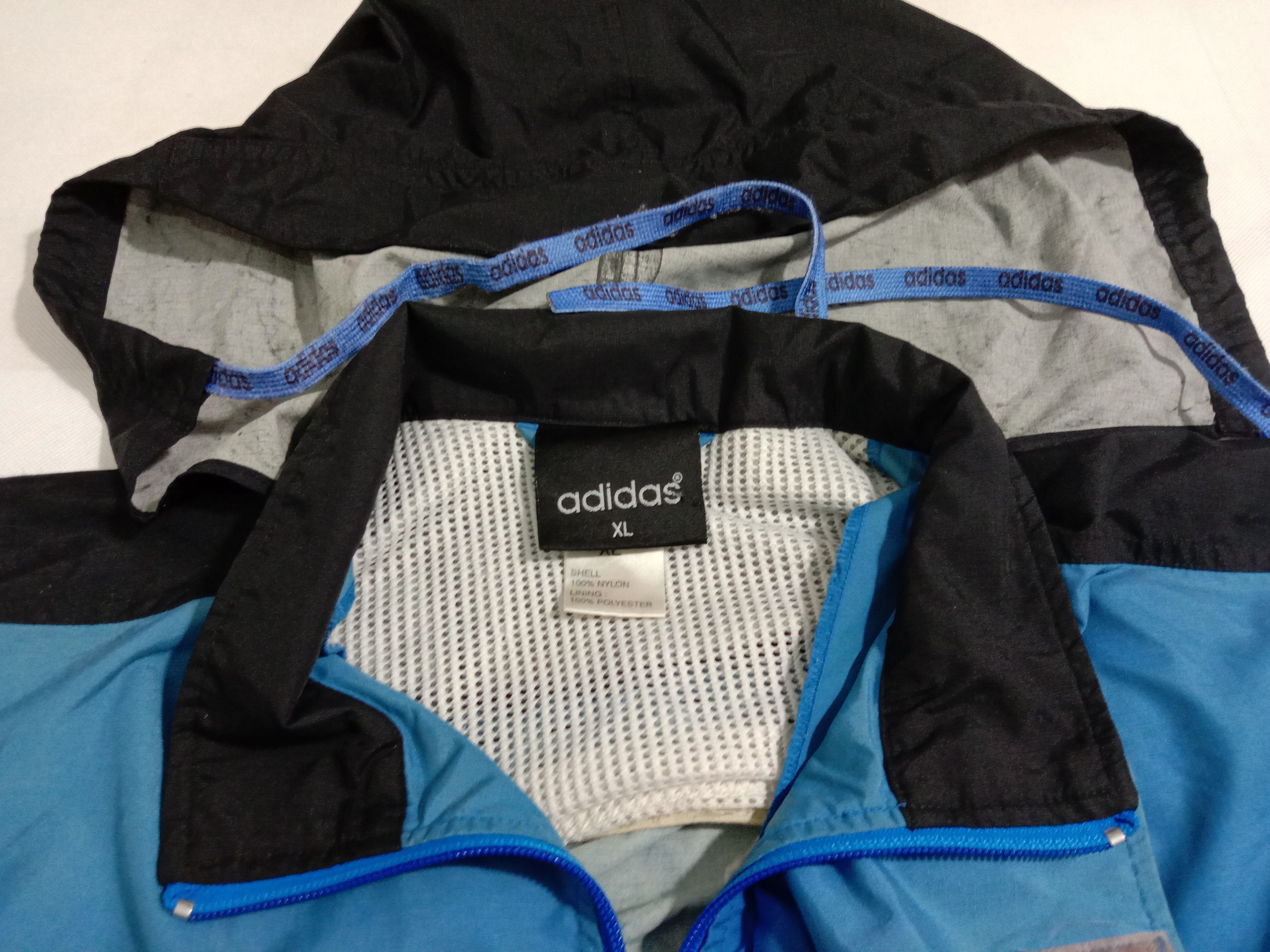 Adidas Adidas Trefoil Windbreaker Hoodie Jacket Big Logo Size US XL / EU 56 / 4 - 6 Thumbnail