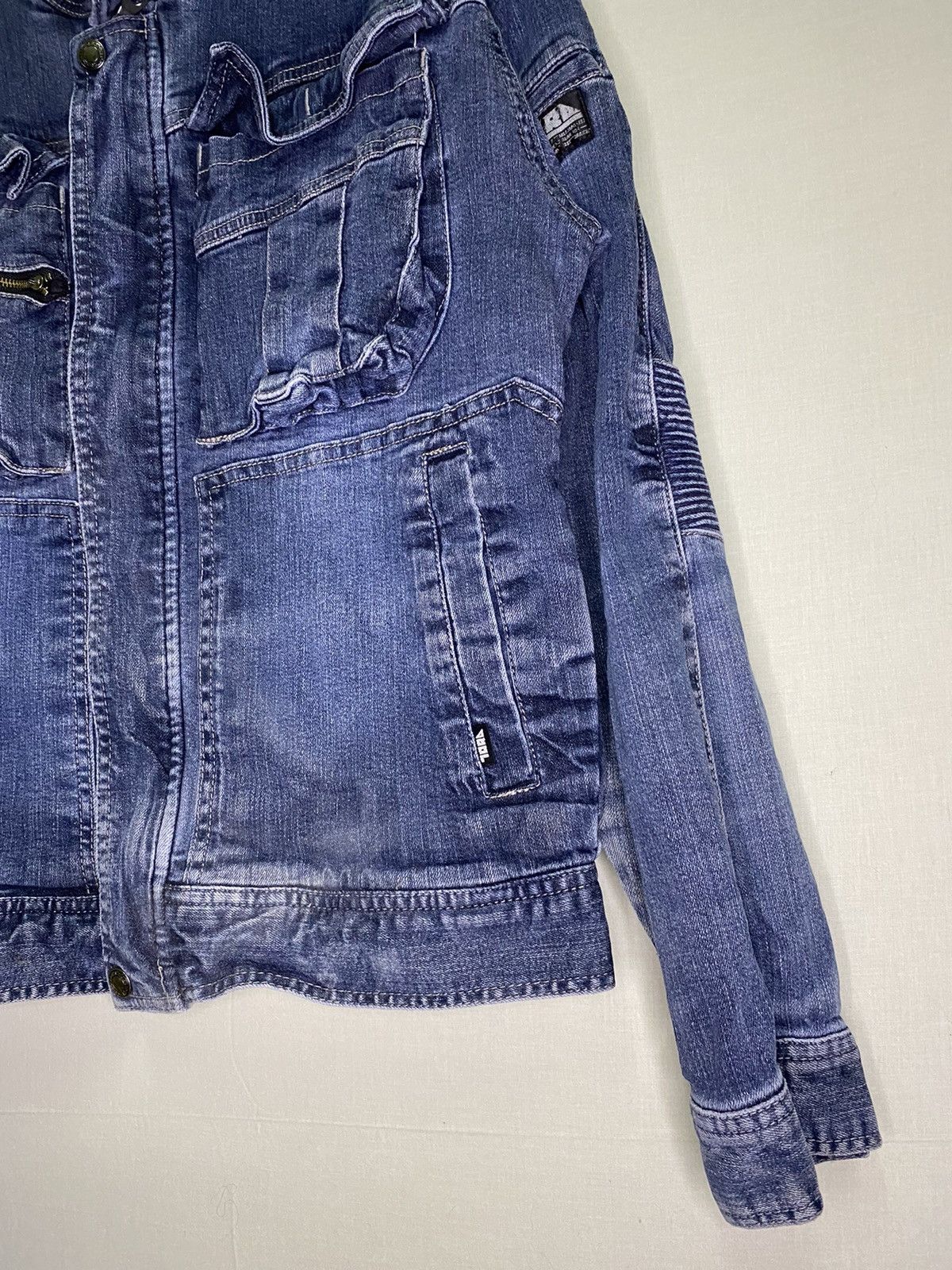Japanese Brand Tora Biker Jacket Style Distressed Size US L / EU 52-54 / 3 - 3 Thumbnail