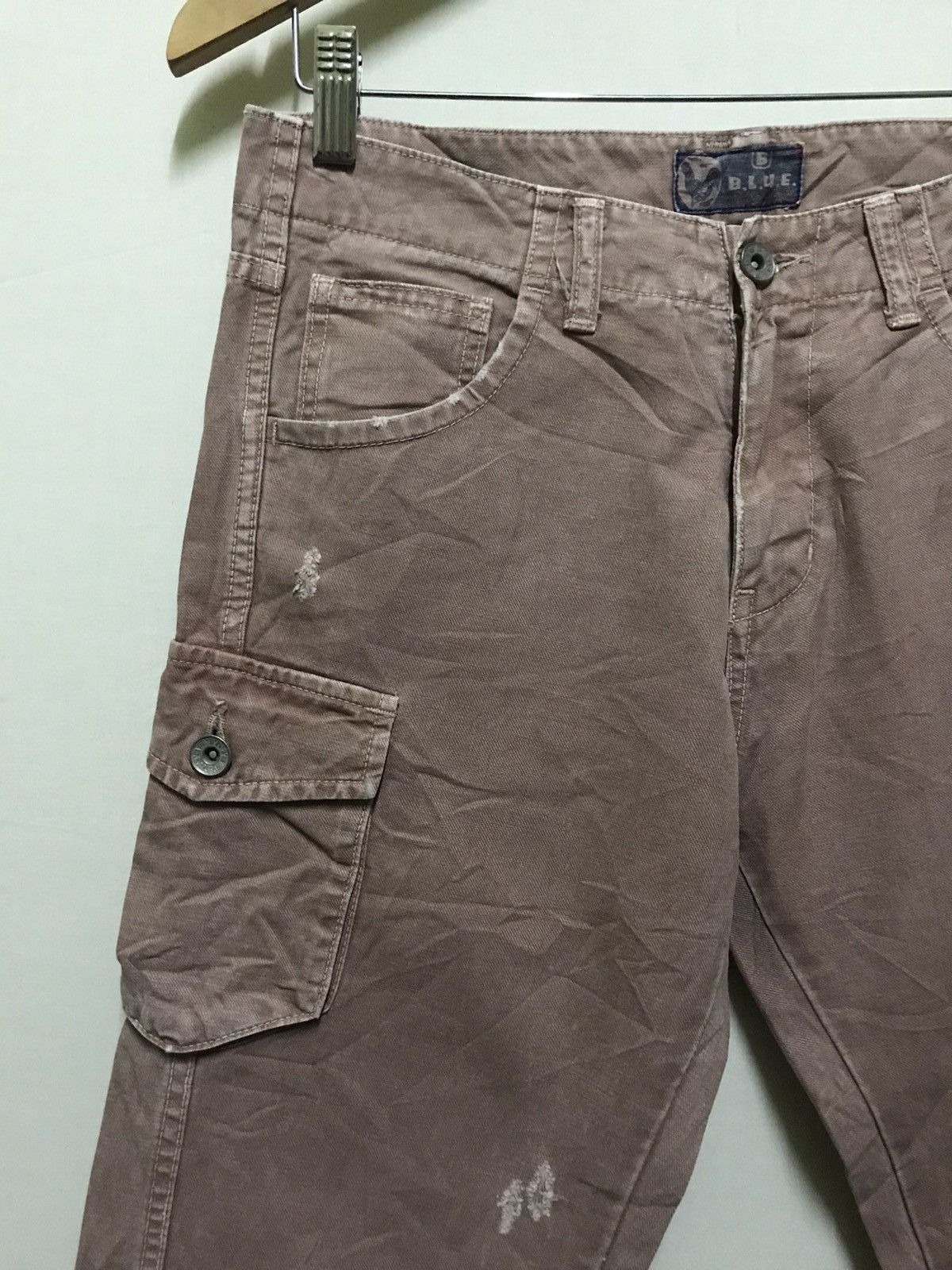 Blue Blue Japan × Japanese Brand Blue Blue Japan Brand Side Pocket Distressed Pants Size US 30 / EU 46 - 2 Thumbnail