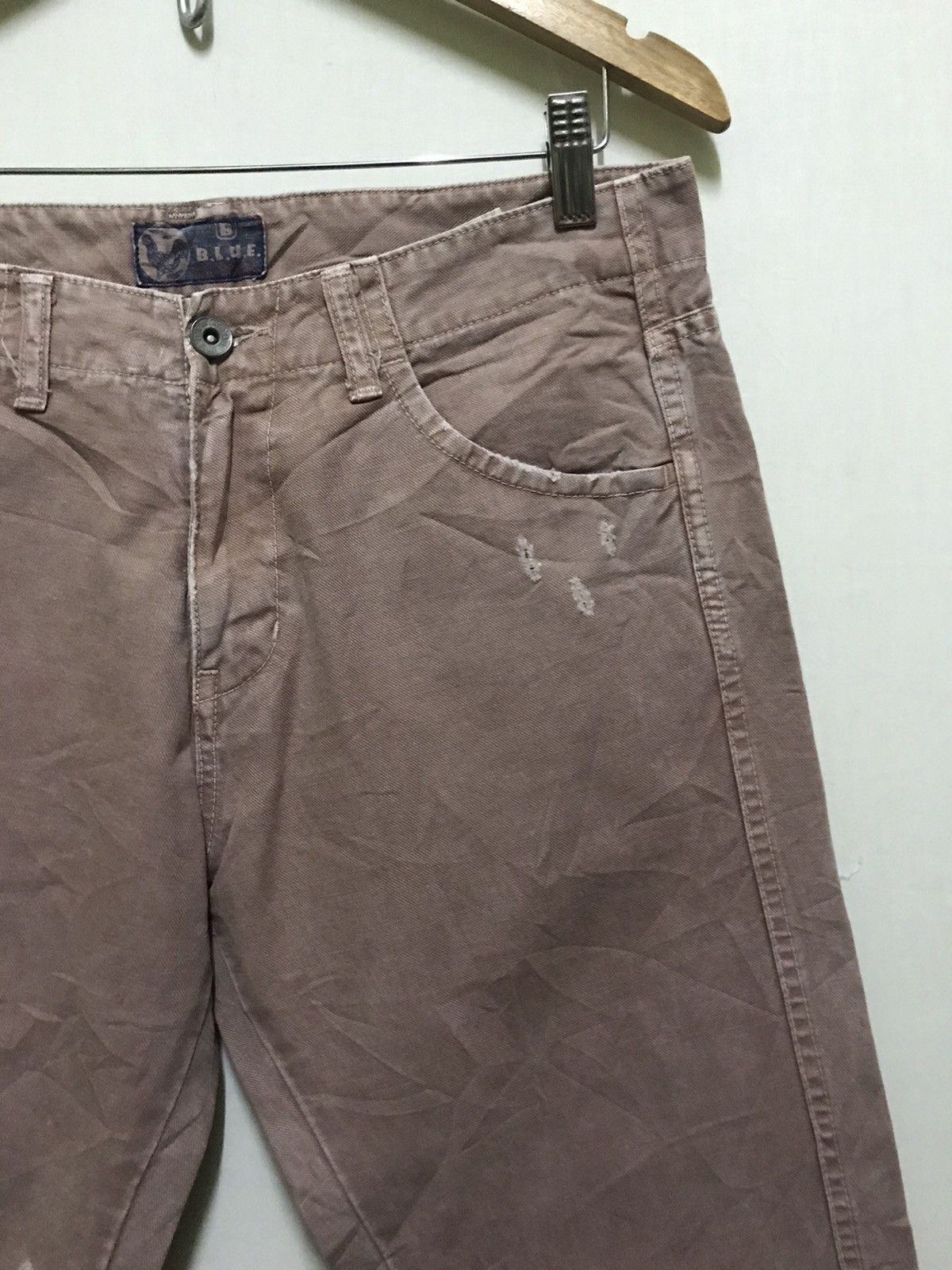 Blue Blue Japan × Japanese Brand Blue Blue Japan Brand Side Pocket Distressed Pants Size US 30 / EU 46 - 4 Thumbnail
