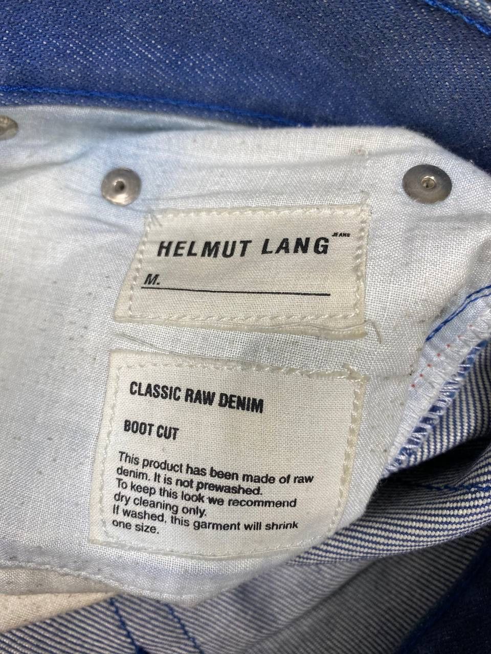 Helmut Lang AW00 Helmut Lang Raw Denim Bootcut Stained Jeans Size US 30 / EU 46 - 8 Thumbnail