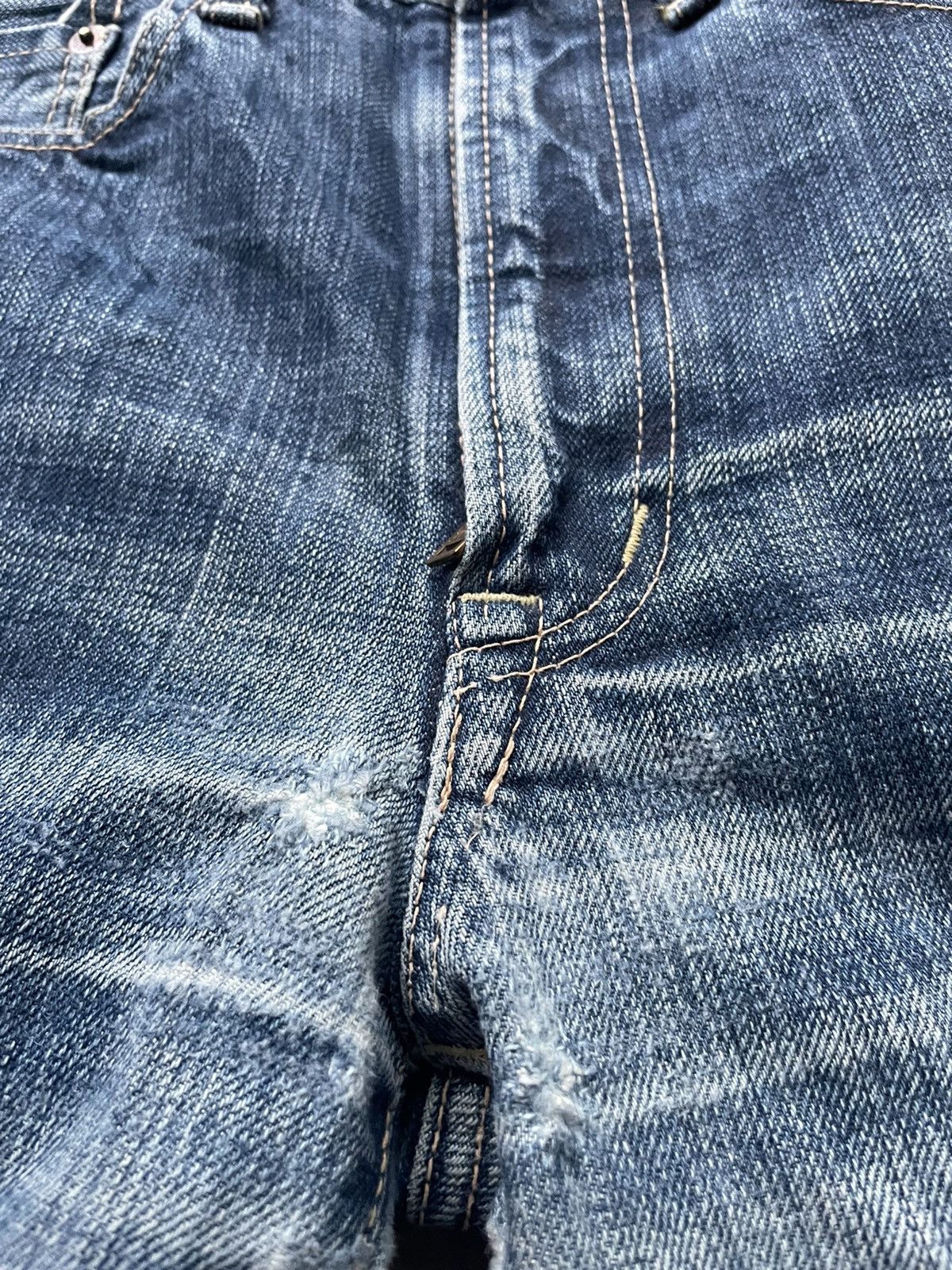Japanese Brand Domingo Vintage Selvedge Aging Faded Distressed Denim Size US 27 - 20 Thumbnail
