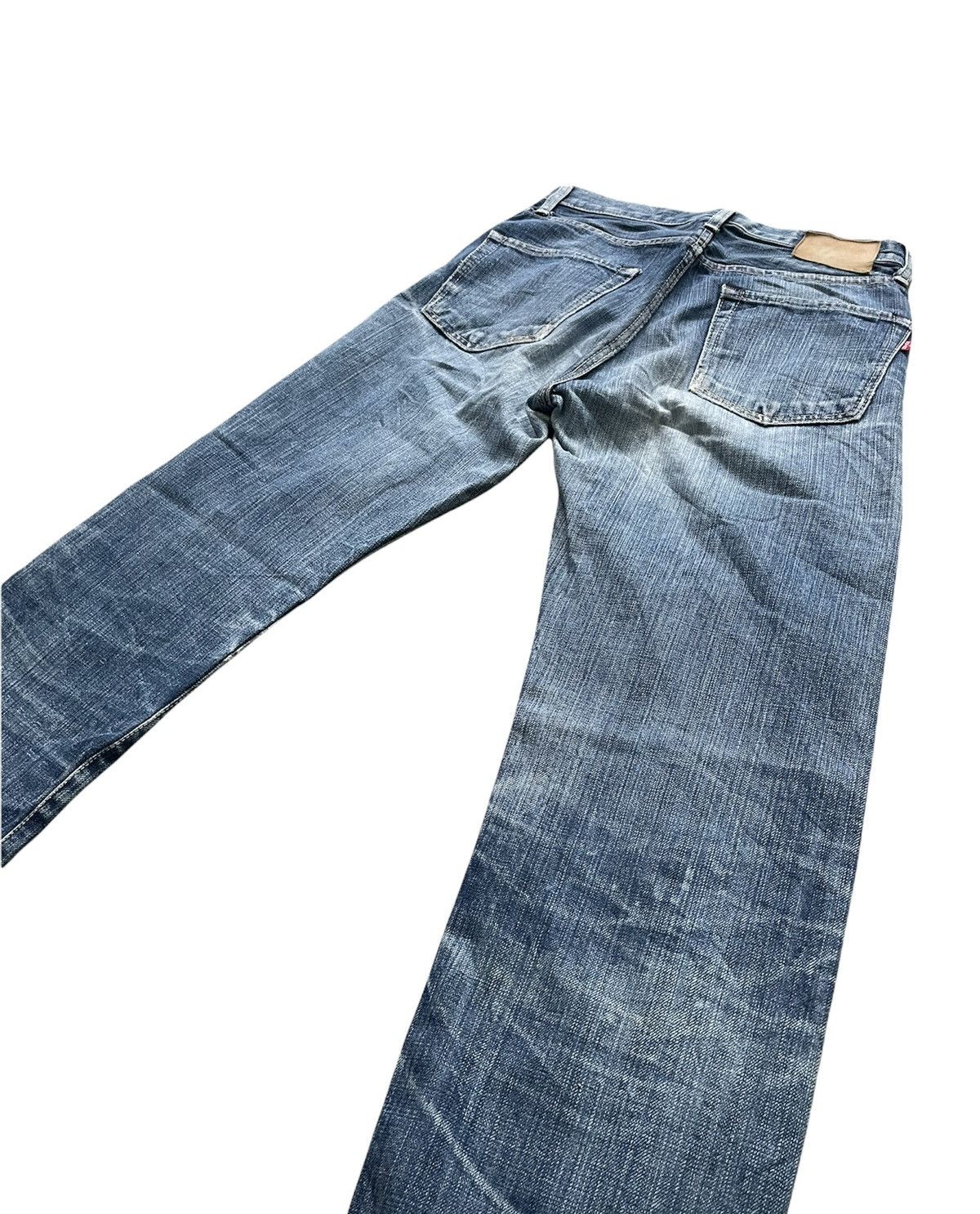 Japanese Brand Domingo Vintage Selvedge Aging Faded Distressed Denim Size US 27 - 9 Thumbnail