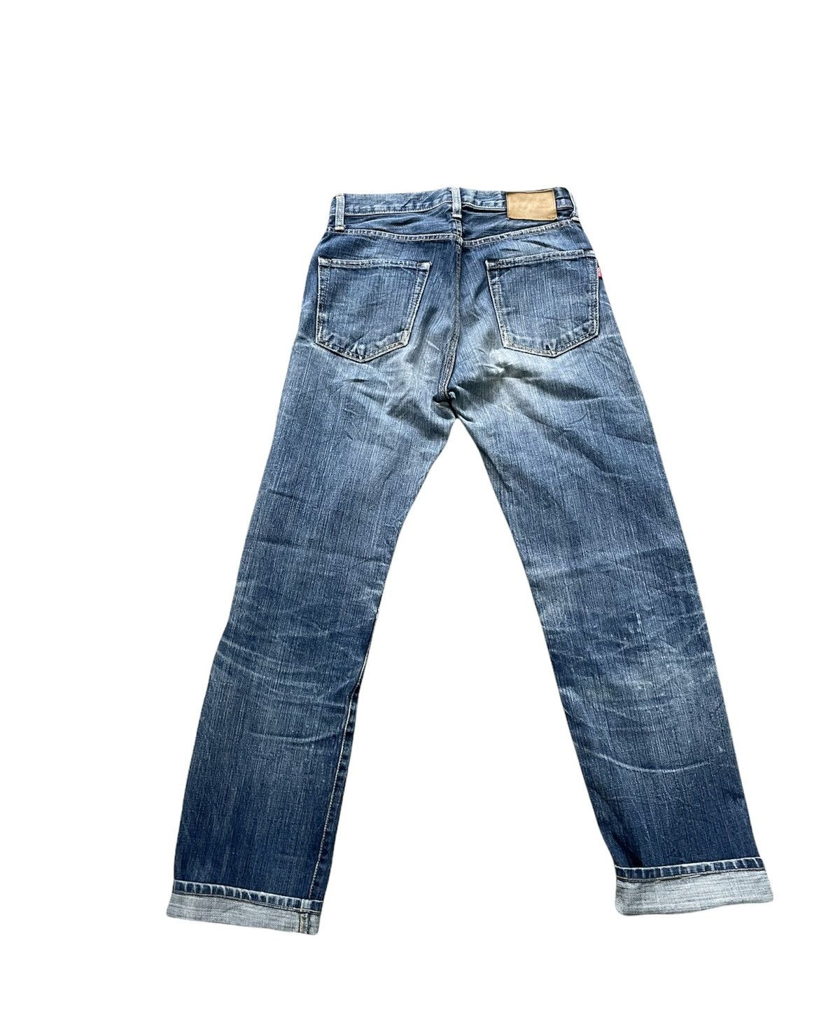 Japanese Brand Domingo Vintage Selvedge Aging Faded Distressed Denim Size US 27 - 8 Thumbnail
