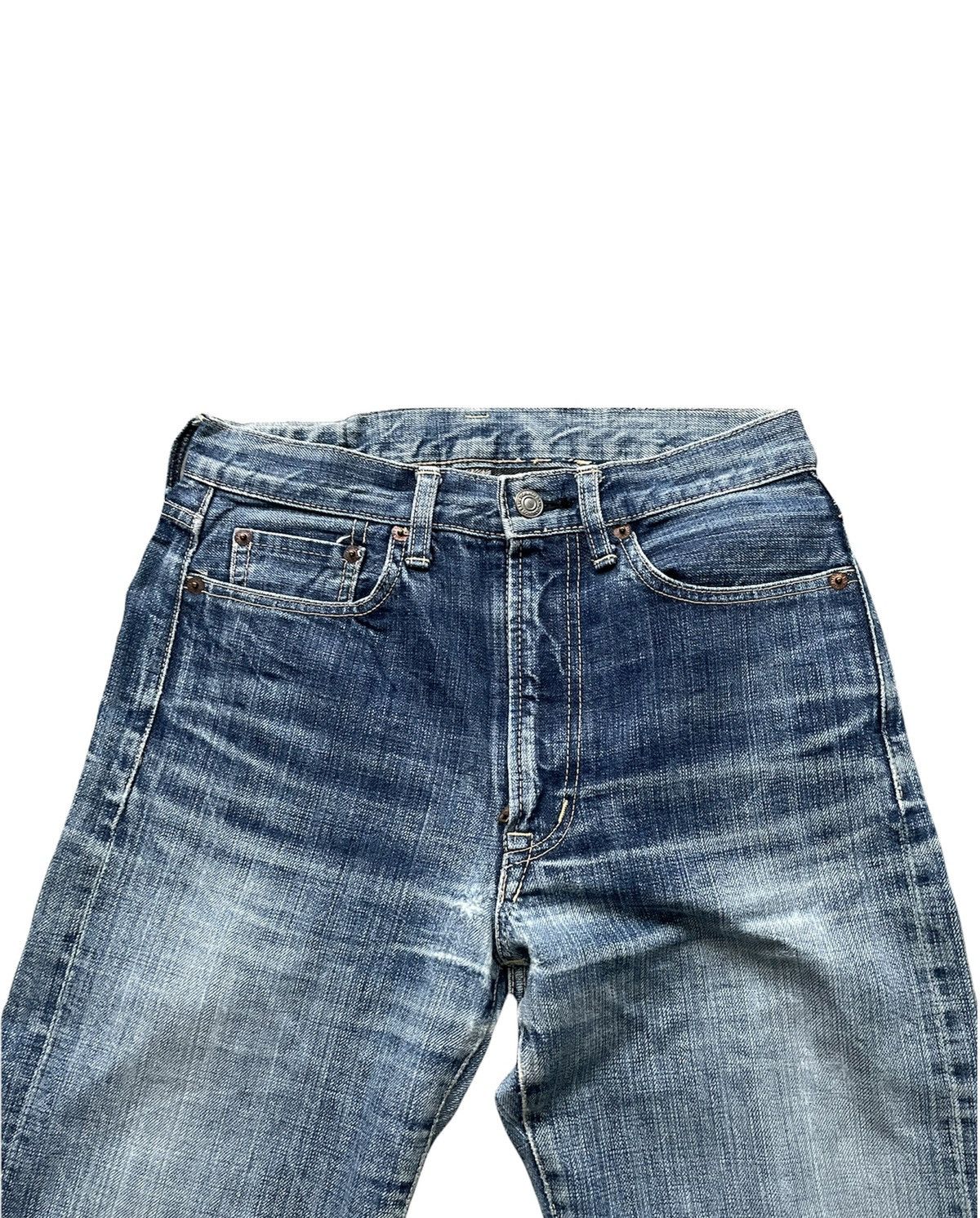 Japanese Brand Domingo Vintage Selvedge Aging Faded Distressed Denim Size US 27 - 6 Thumbnail