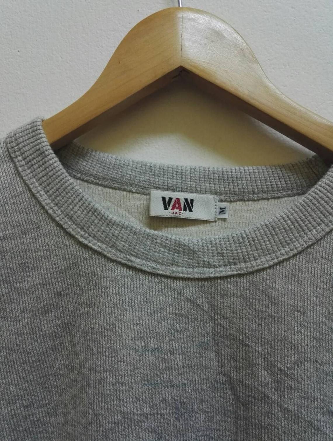 Japanese Brand Vintage VAN JAC Sweatshirt Embroidered big logo Crewneck Size US M / EU 48-50 / 2 - 4 Thumbnail