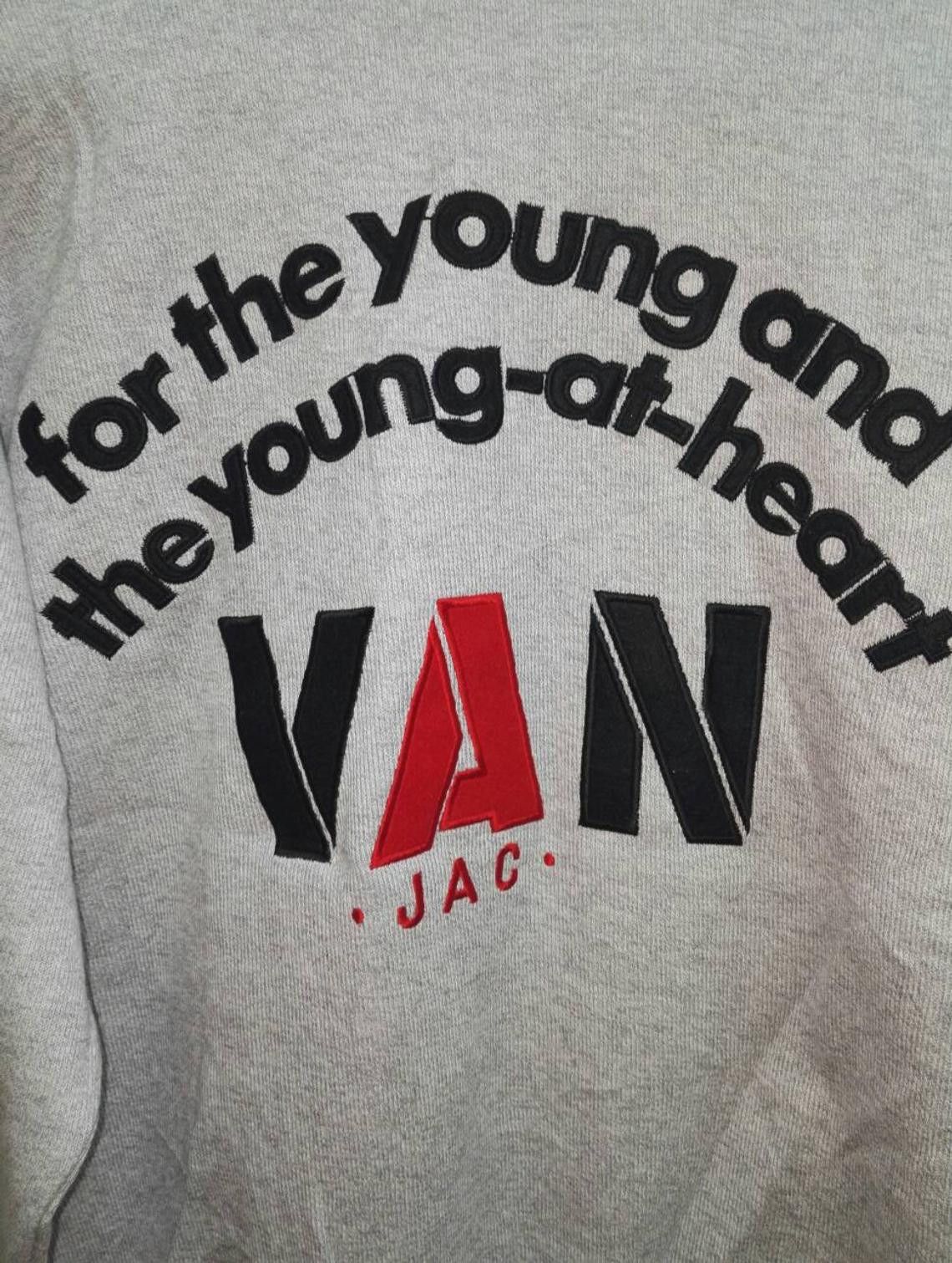 Japanese Brand Vintage VAN JAC Sweatshirt Embroidered big logo Crewneck Size US M / EU 48-50 / 2 - 2 Thumbnail