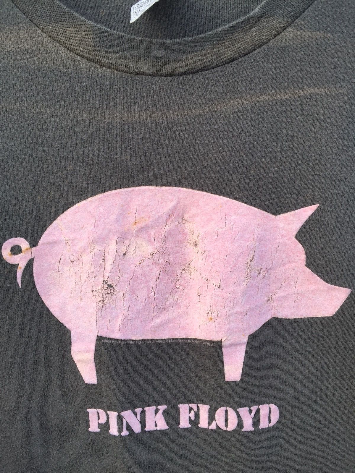 Band Tees × Pink Floyd × Vintage Vintage Pink Floyd Animal Cover Album Faded Natural Size US L / EU 52-54 / 3 - 4 Thumbnail