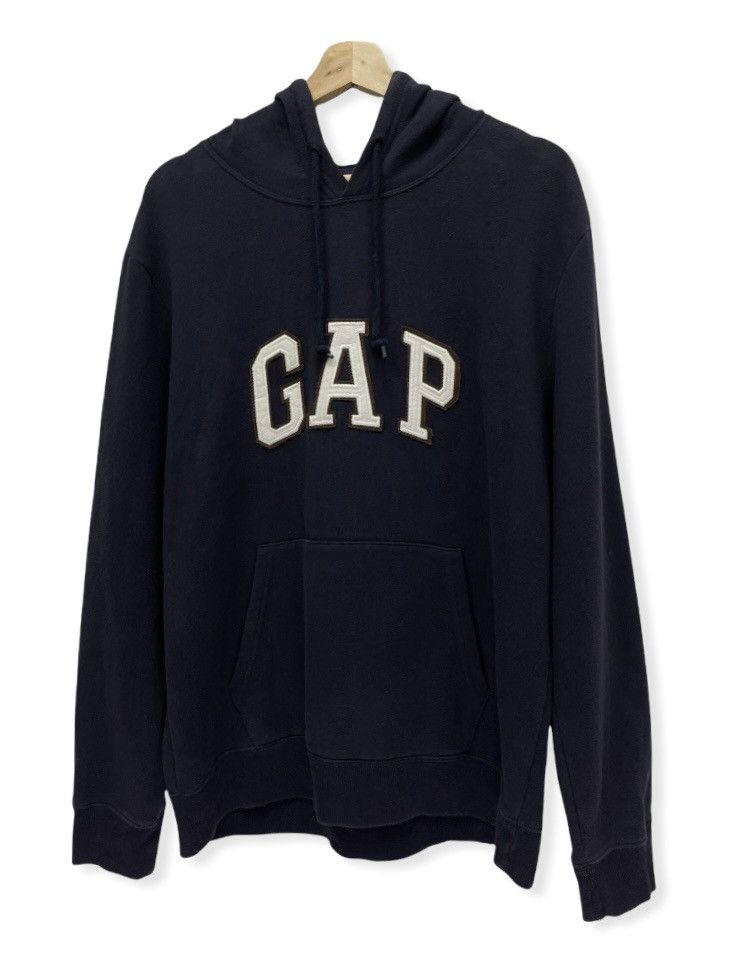 image of Bestoffer Gap Hoodie Spellout Collegiate Travis Kanye Style in Dark Blue, Men's (Size Medium)