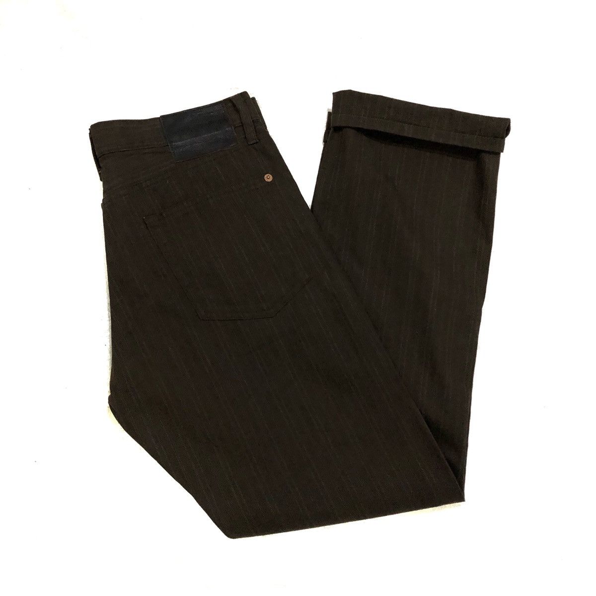 Paul Smith 🔥Paul Smith Black Stripe Denim Penstripe Jeans Size US 31 - 4 Thumbnail