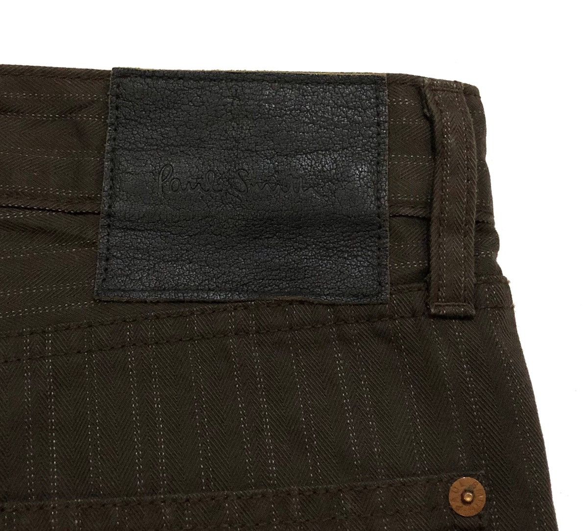 Paul Smith 🔥Paul Smith Black Stripe Denim Penstripe Jeans Size US 31 - 9 Thumbnail