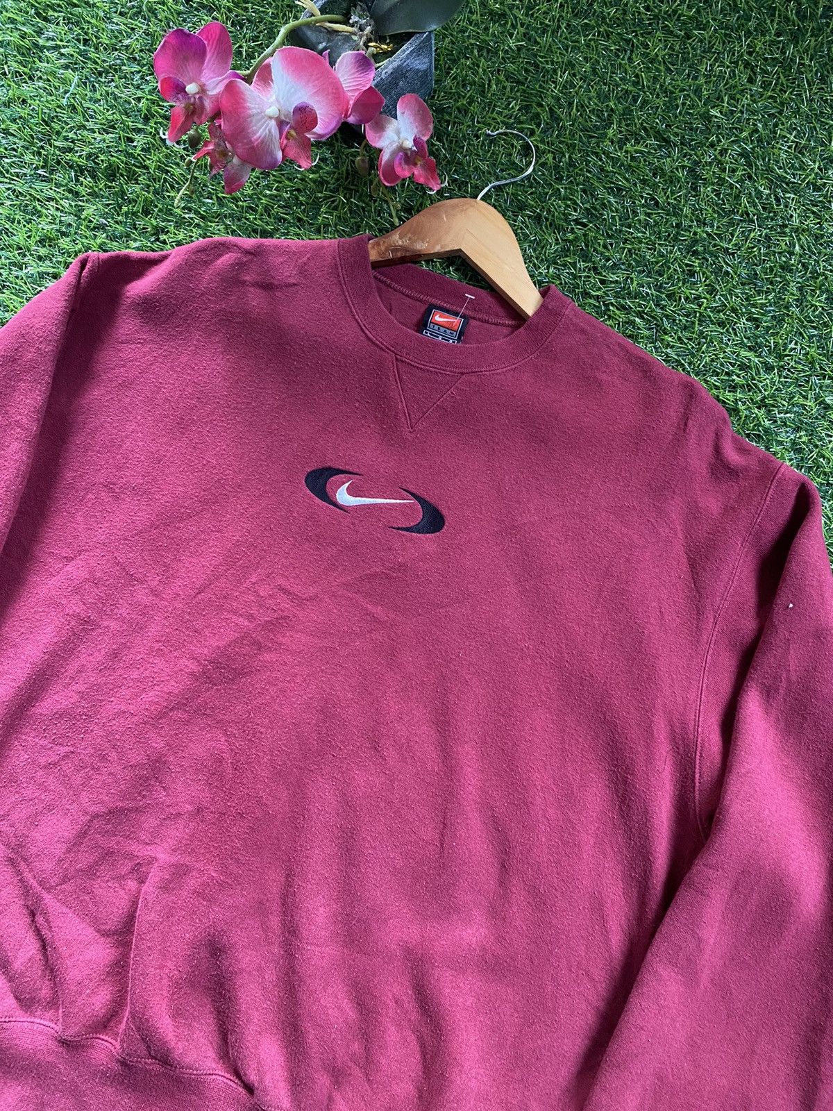 Japanese Brand Vintage Nike Centre Sweatshirt Size US XL / EU 56 / 4 - 2 Thumbnail