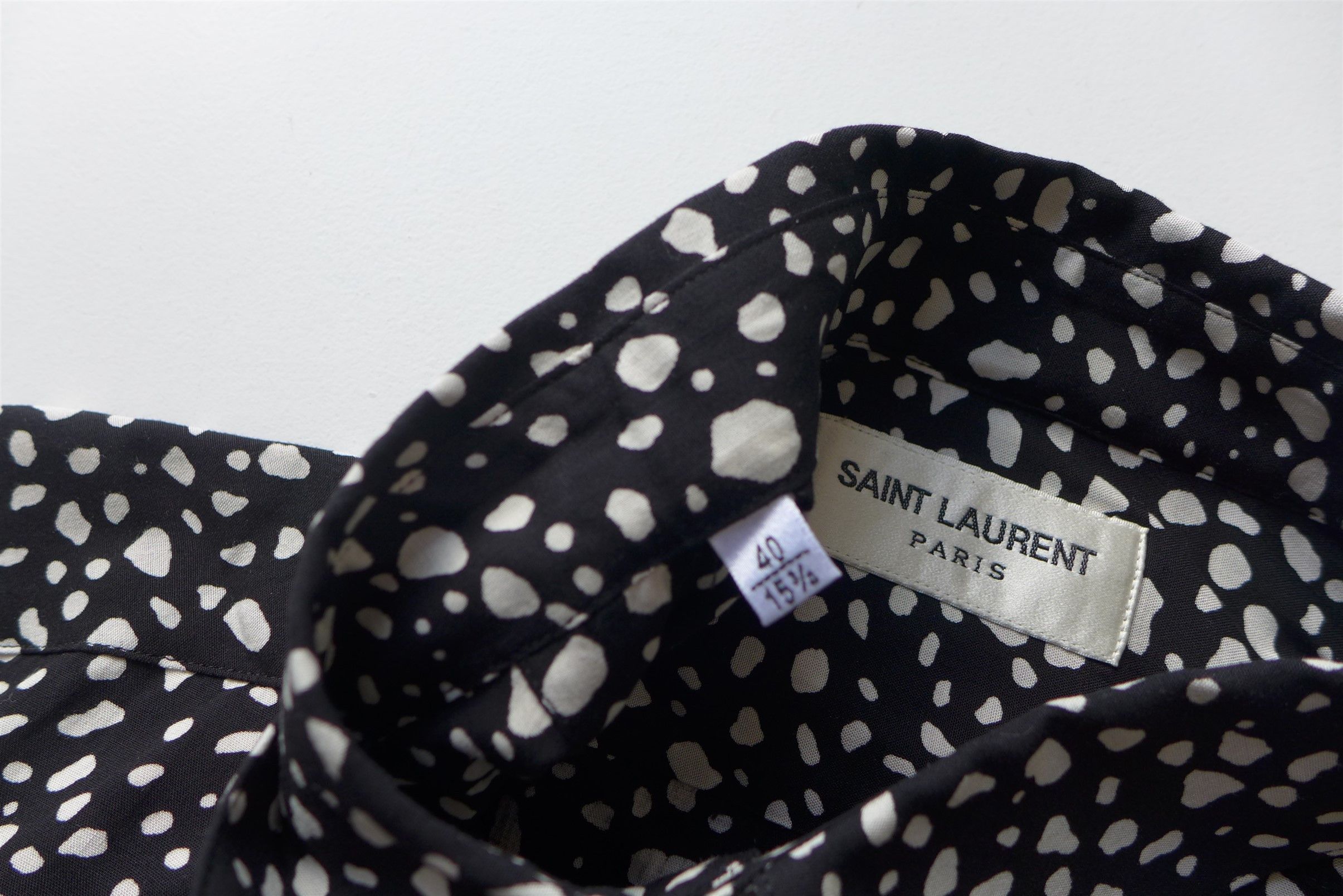 Saint Laurent Paris Saint Laurent Leopard Print Long-Sleeve Shirt - Size 40 Size US XL / EU 56 / 4 - 9 Thumbnail