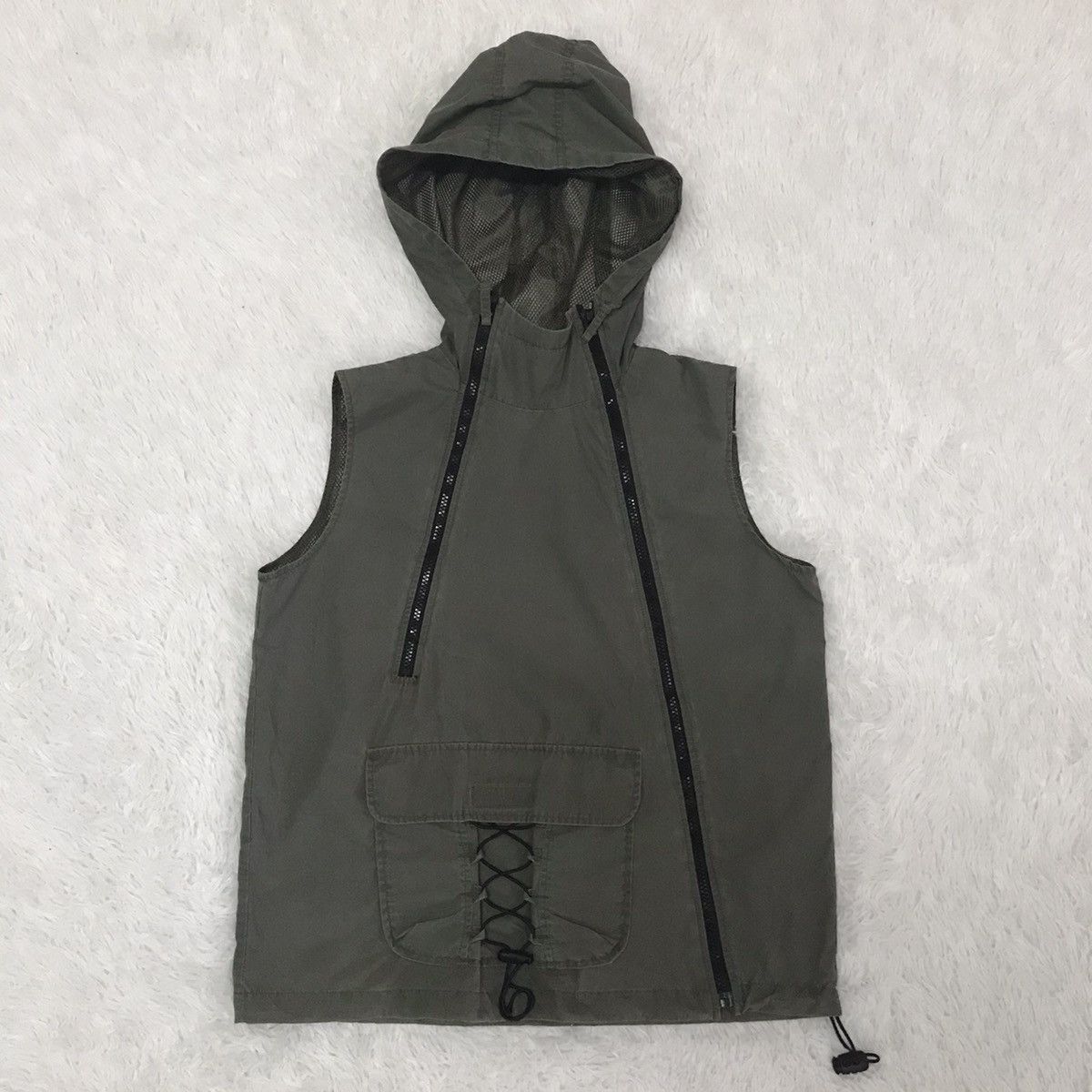 Japanese Brand Sky Bomber 391B08 Sleeveless Jacket/Vest Hoodie Size US L / EU 52-54 / 3 - 2 Thumbnail