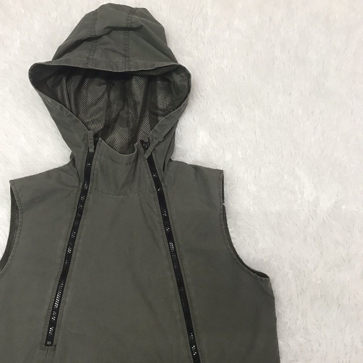 Japanese Brand Sky Bomber 391B08 Sleeveless Jacket/Vest Hoodie Size US L / EU 52-54 / 3 - 5 Thumbnail