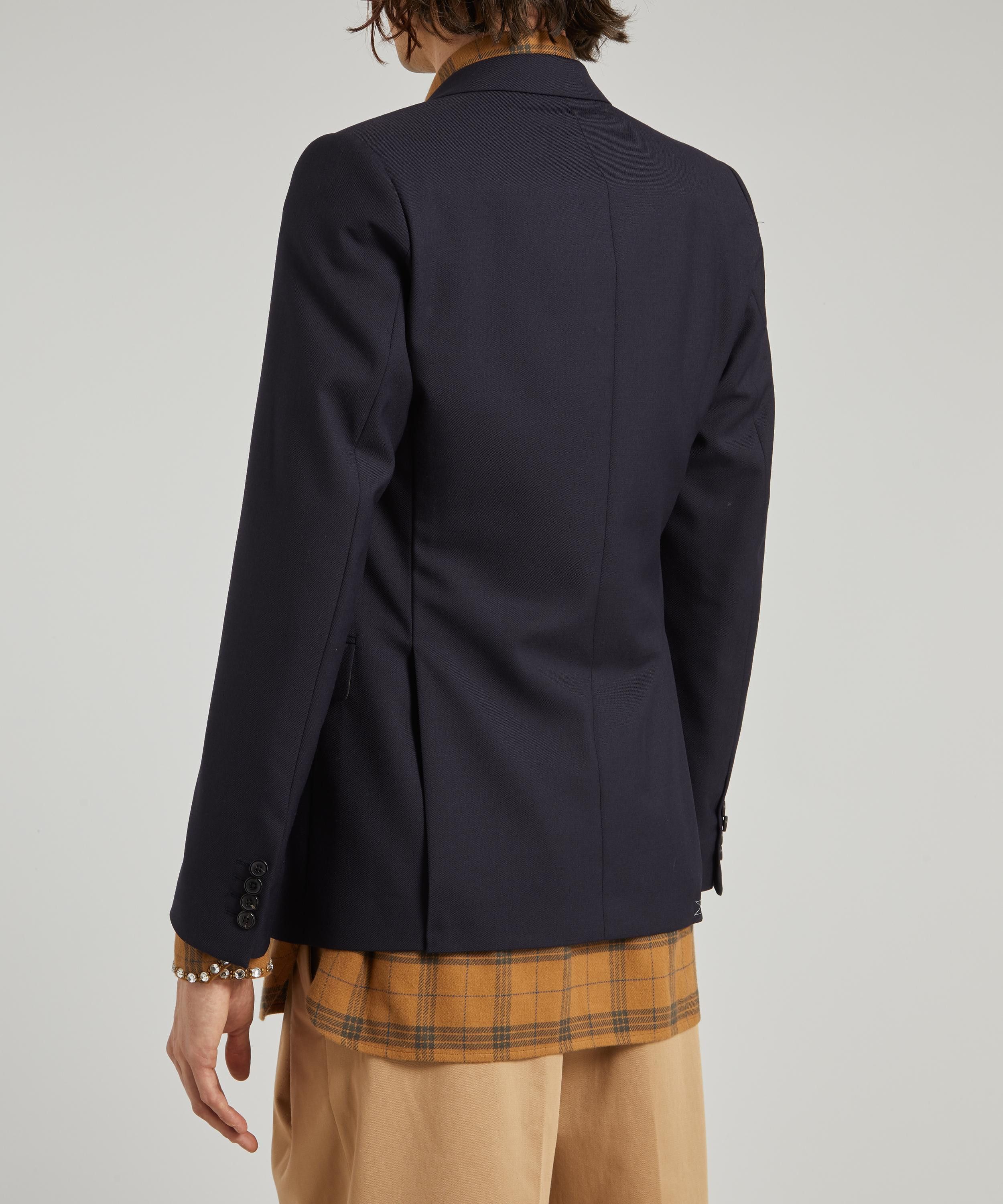 Dries Van Noten Dries FW20 Blaine Jacket - Navy w/ Tiger Print Lining Size US S / EU 44-46 / 1 - 3 Thumbnail