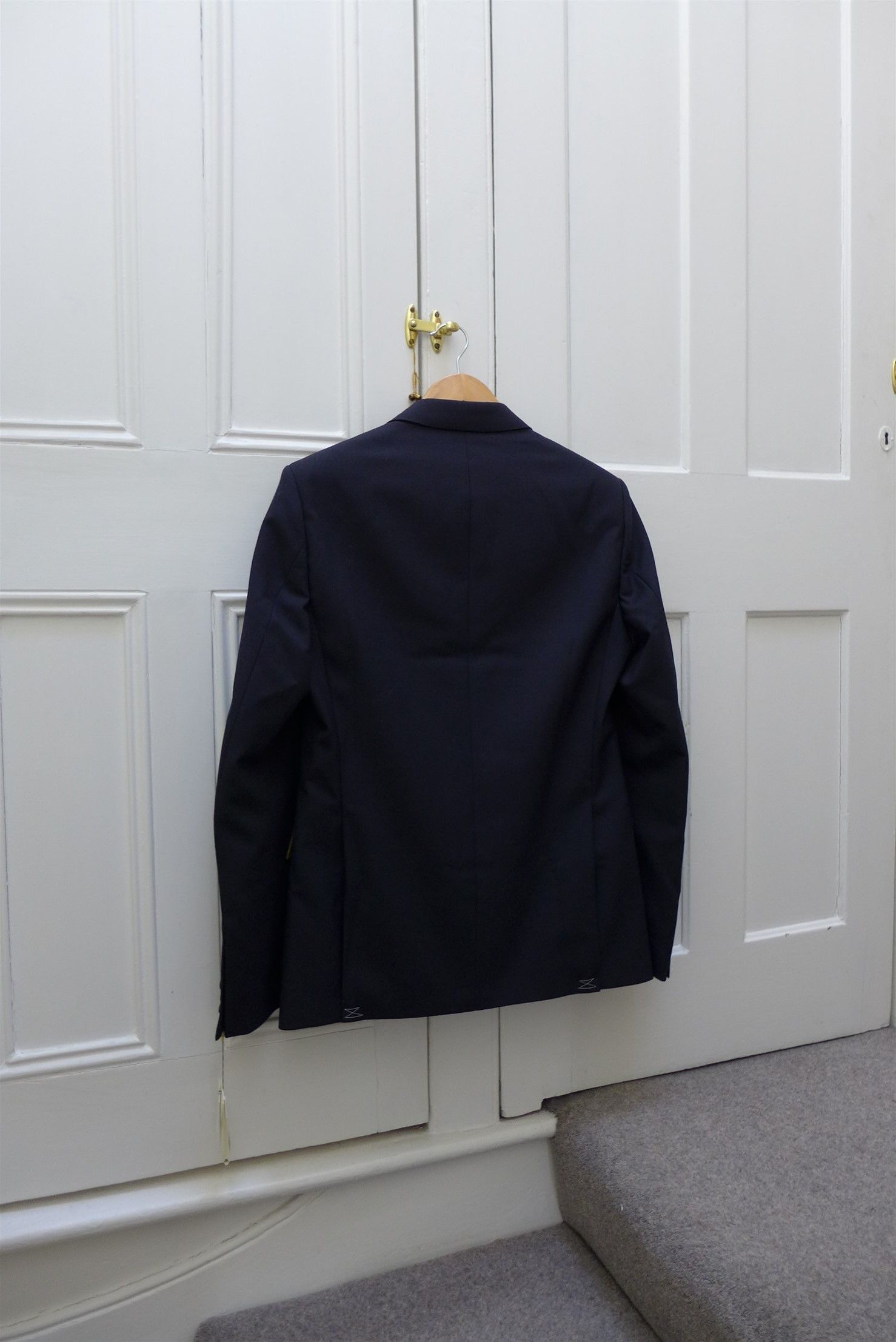 Dries Van Noten Dries FW20 Blaine Jacket - Navy w/ Tiger Print Lining Size US S / EU 44-46 / 1 - 7 Thumbnail