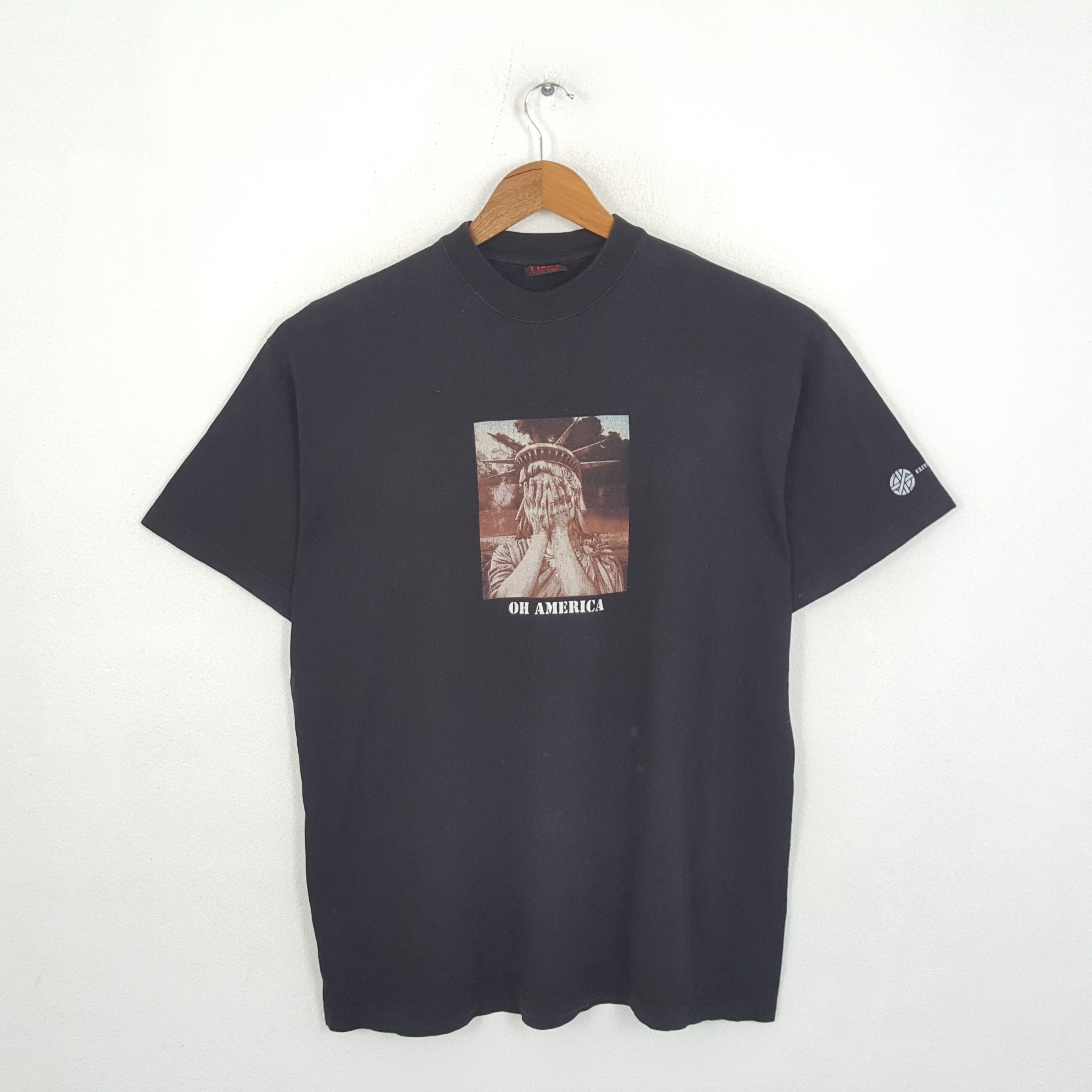Vintage OH AMERICA Streetwear Skateboard Style T-Shirts