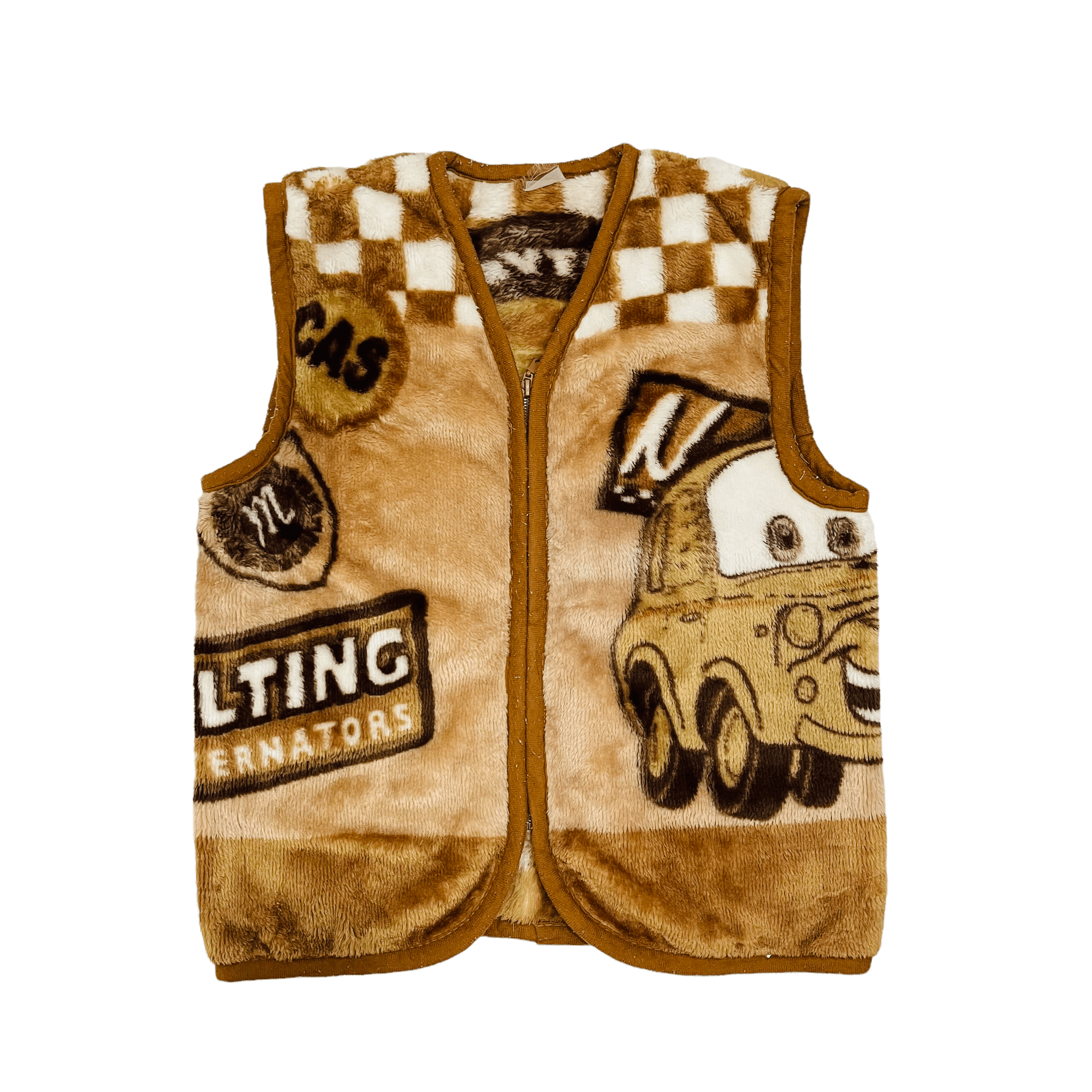 Anime × Cartoon Network Lightning McQueen Graphic Fleece Vest Size US M / EU 48-50 / 2 - 2 Thumbnail
