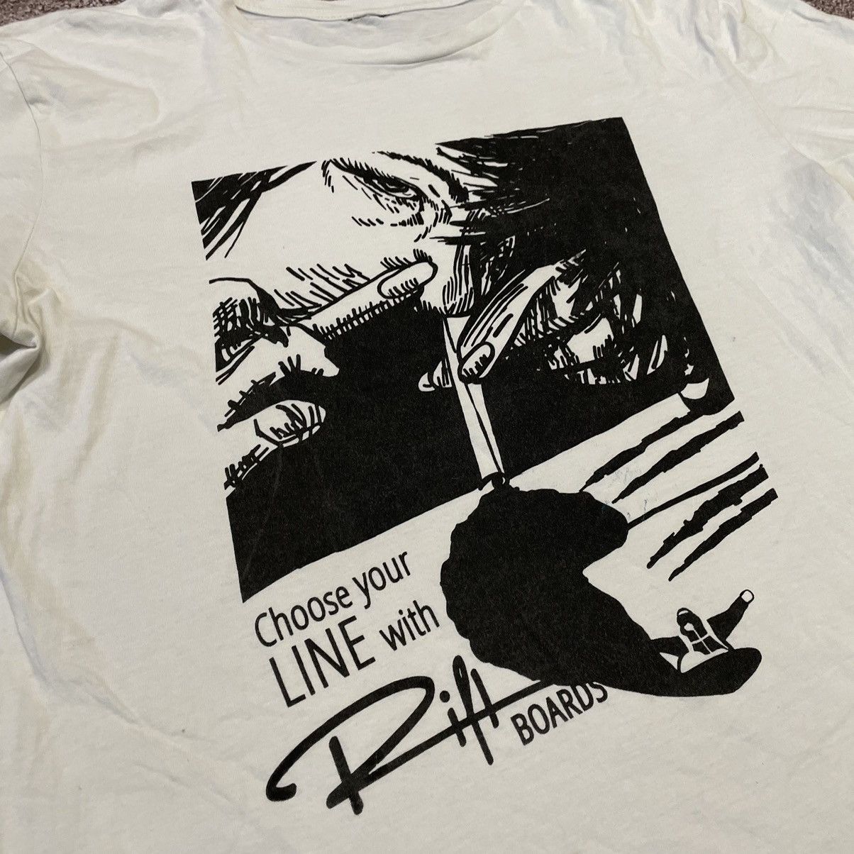 Vintage Vintage Y2K Graphic Tee Sun Faded Black Grunge Skate Baggy M Size US M / EU 48-50 / 2 - 6 Thumbnail