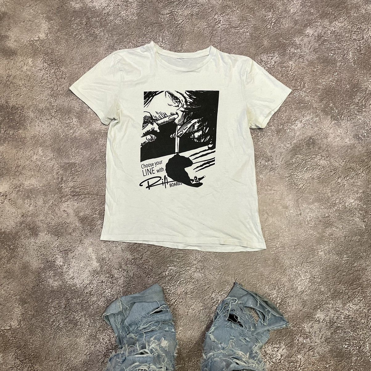 Vintage Vintage Y2K Graphic Tee Sun Faded Black Grunge Skate Baggy M Size US M / EU 48-50 / 2 - 1 Thumbnail