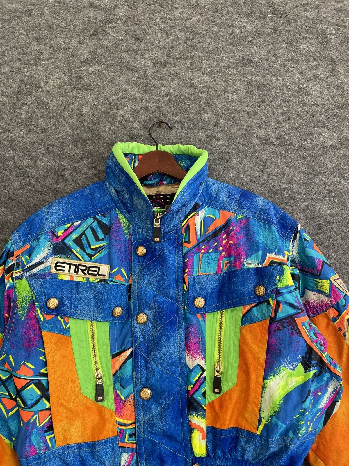 Japanese Brand VINTAGE ETIREL RACING SKI JACKET Size US M / EU 48-50 / 2 - 2 Thumbnail