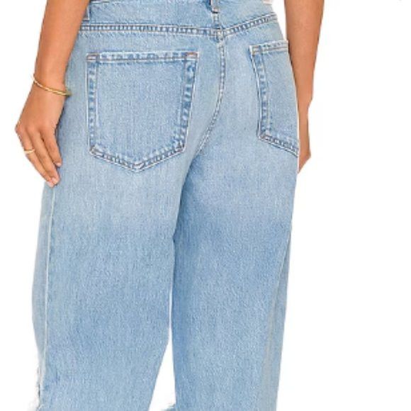 Mother The Fun Dip Puddle Slice Distressed Jeans sz 12