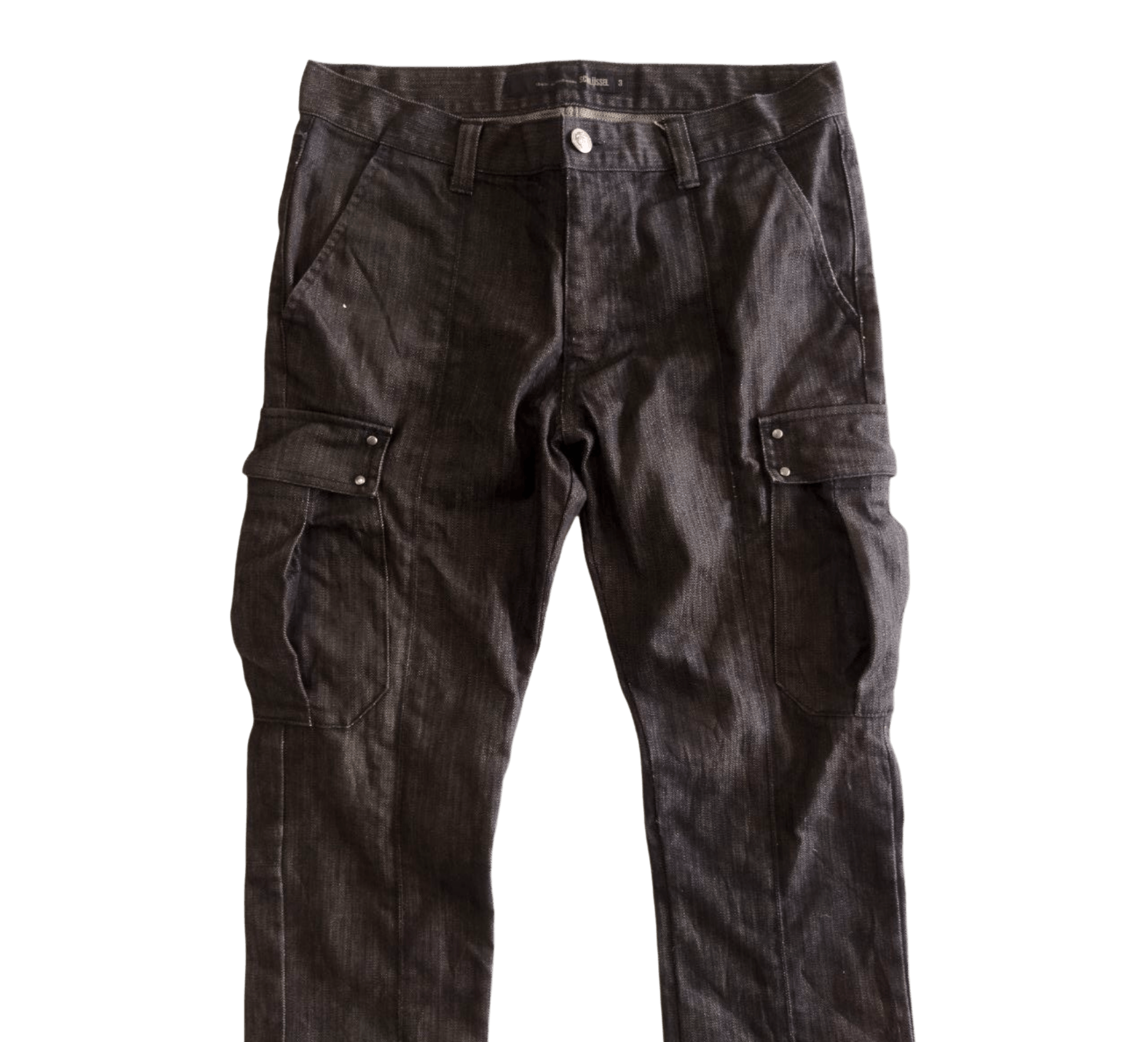 Schlussel Schlussel Japan Cargo Pocket Denim Pants Size US 33 - 2 Thumbnail