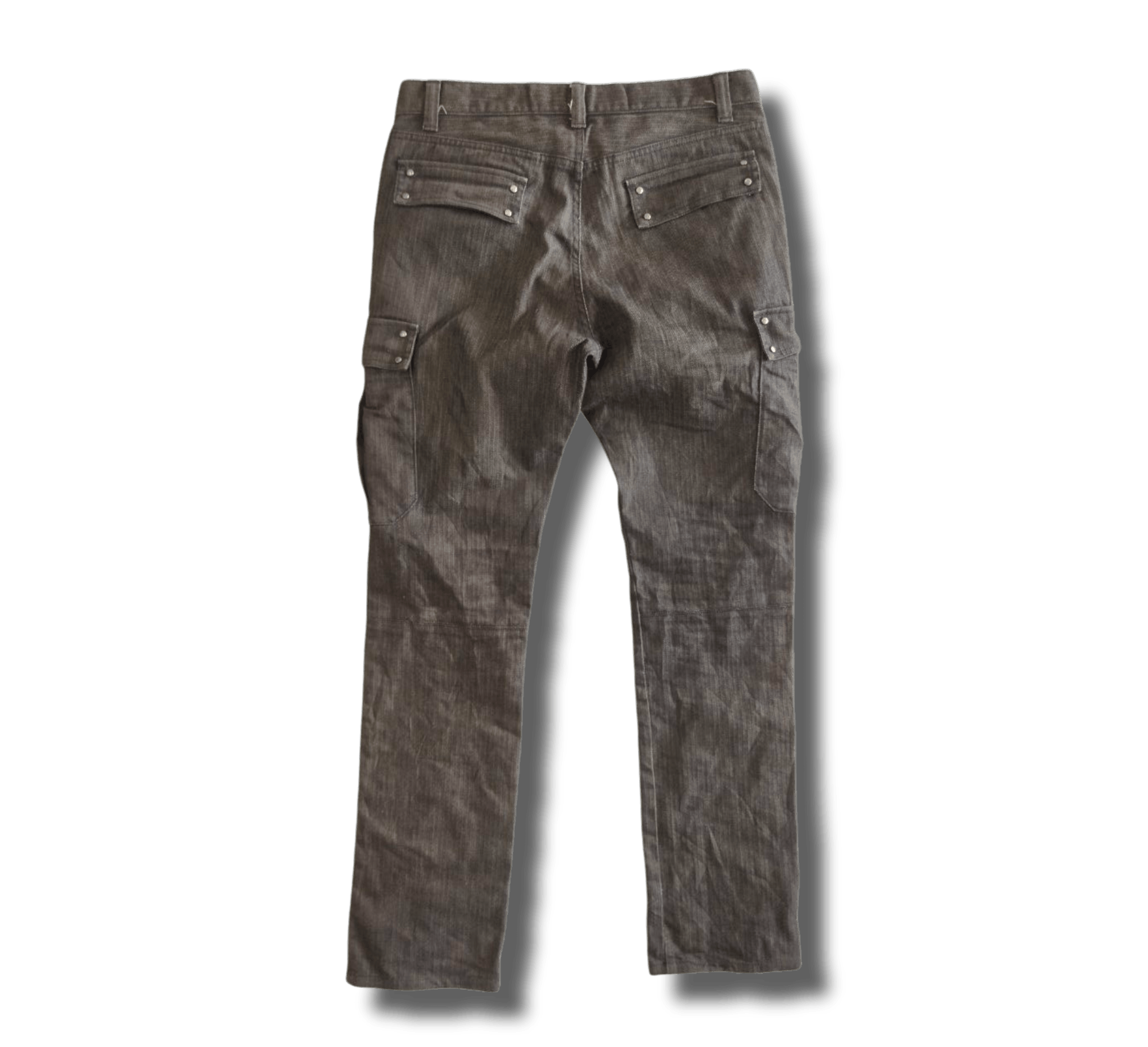 Schlussel Schlussel Japan Cargo Pocket Denim Pants Size US 33 - 4 Thumbnail