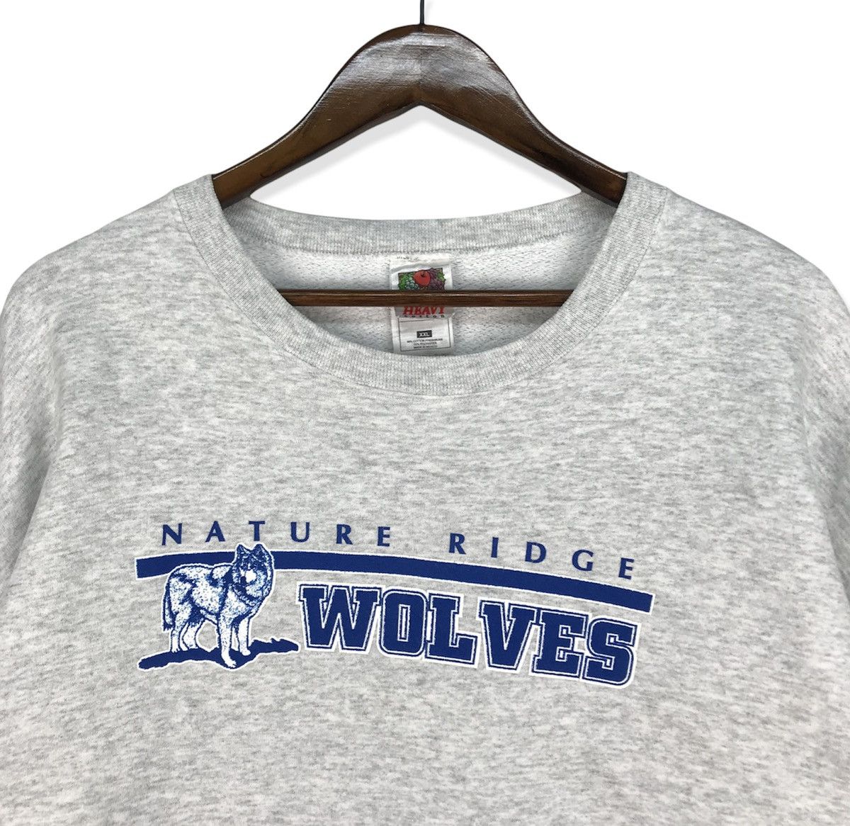 NFL Vintage Natural Ridge Wolves Sweatshirt Size US XXL / EU 58 / 5 - 2 Thumbnail