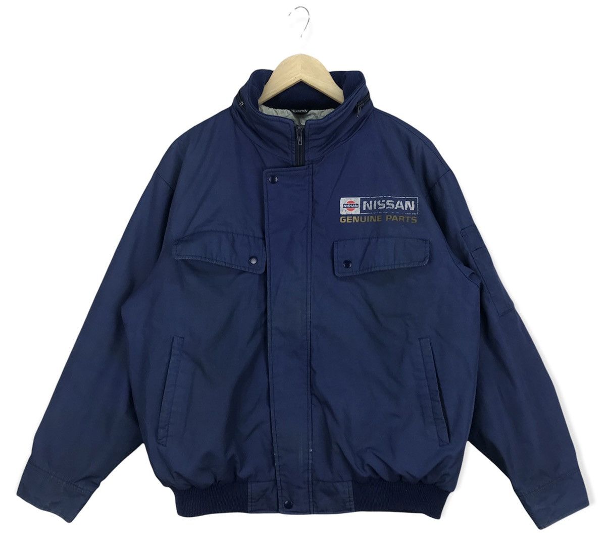 Japanese Brand Vintage Nissan Bomber Jacket Size US L / EU 52-54 / 3 - 2 Thumbnail