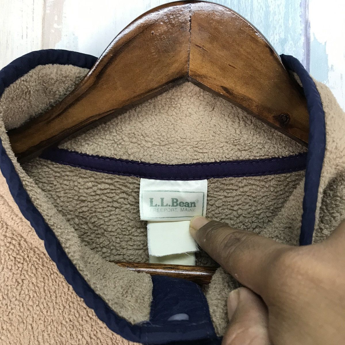 L.L. Bean Vintage L.L.Bean Deep Pile Jacket Snap Button Size US L / EU 52-54 / 3 - 5 Thumbnail