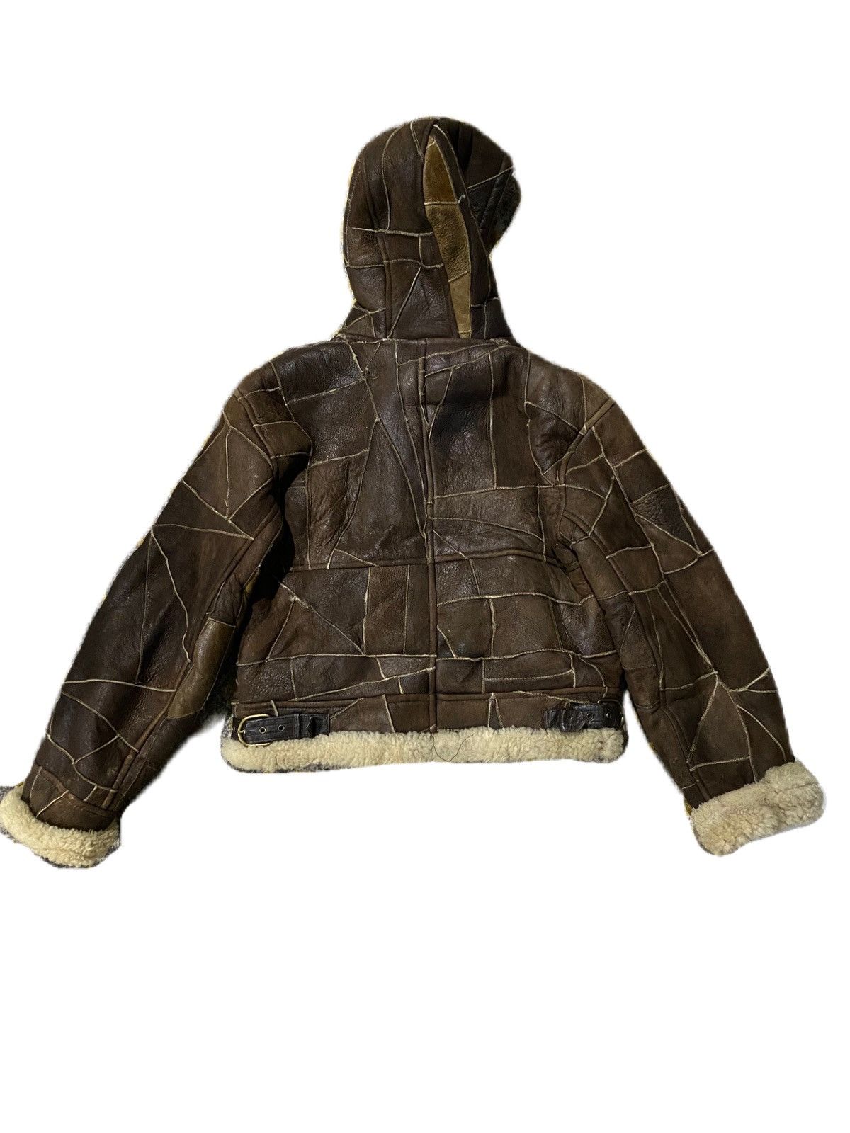 Schott B3 STYLE JACKET SHEEPSKIN PATCH WORK STYLE WITH HOODIES Size US M / EU 48-50 / 2 - 2 Thumbnail