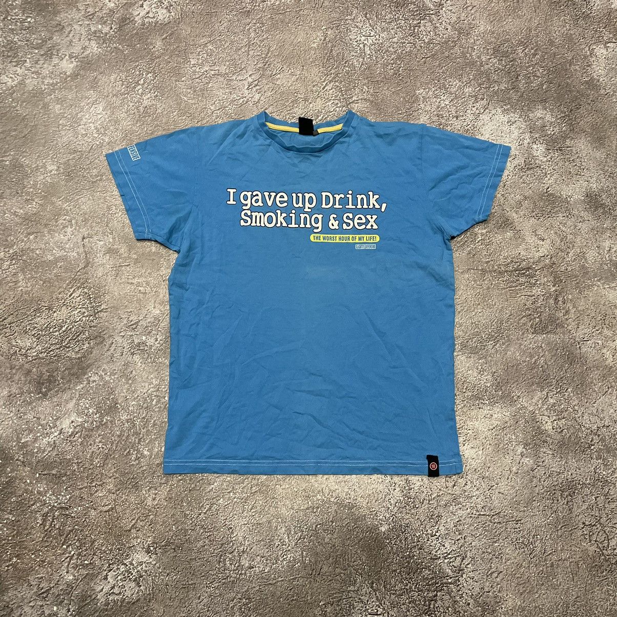 Gildan Vintage Y2K “I Wake Up Drink Smokings & Sex “ FUNNY BuyTee Size US M / EU 48-50 / 2 - 2 Thumbnail
