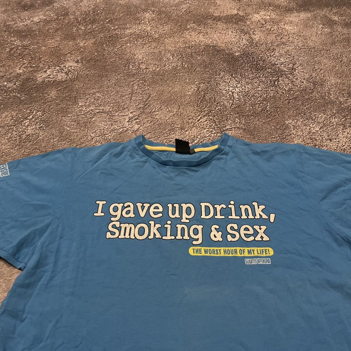 Gildan Vintage Y2K “I Wake Up Drink Smokings & Sex “ FUNNY BuyTee Size US M / EU 48-50 / 2 - 5 Thumbnail